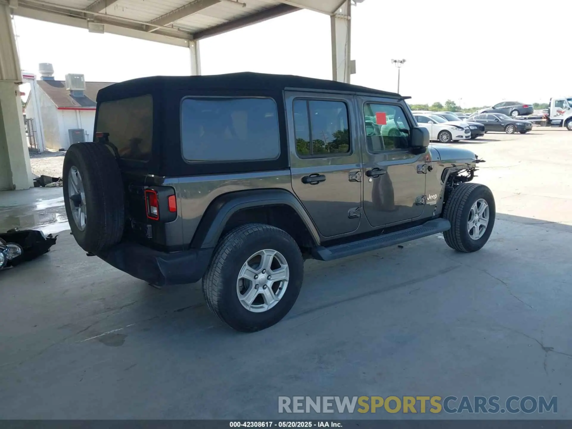 4 Photograph of a damaged car 1C4HJXDN9LW167442 JEEP WRANGLER UNLIMITED 2020