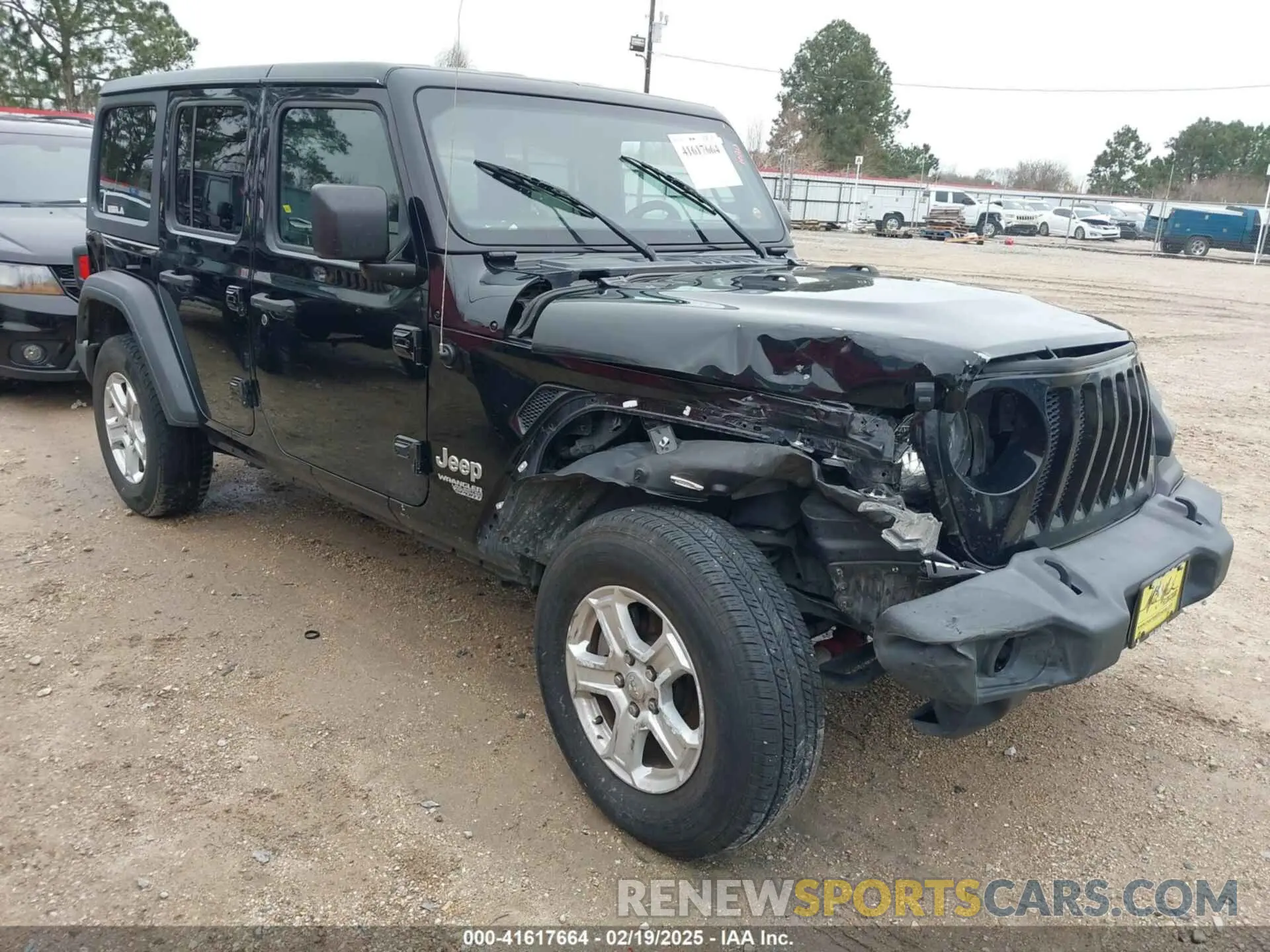 1 Photograph of a damaged car 1C4HJXDNXLW279876 JEEP WRANGLER UNLIMITED 2020