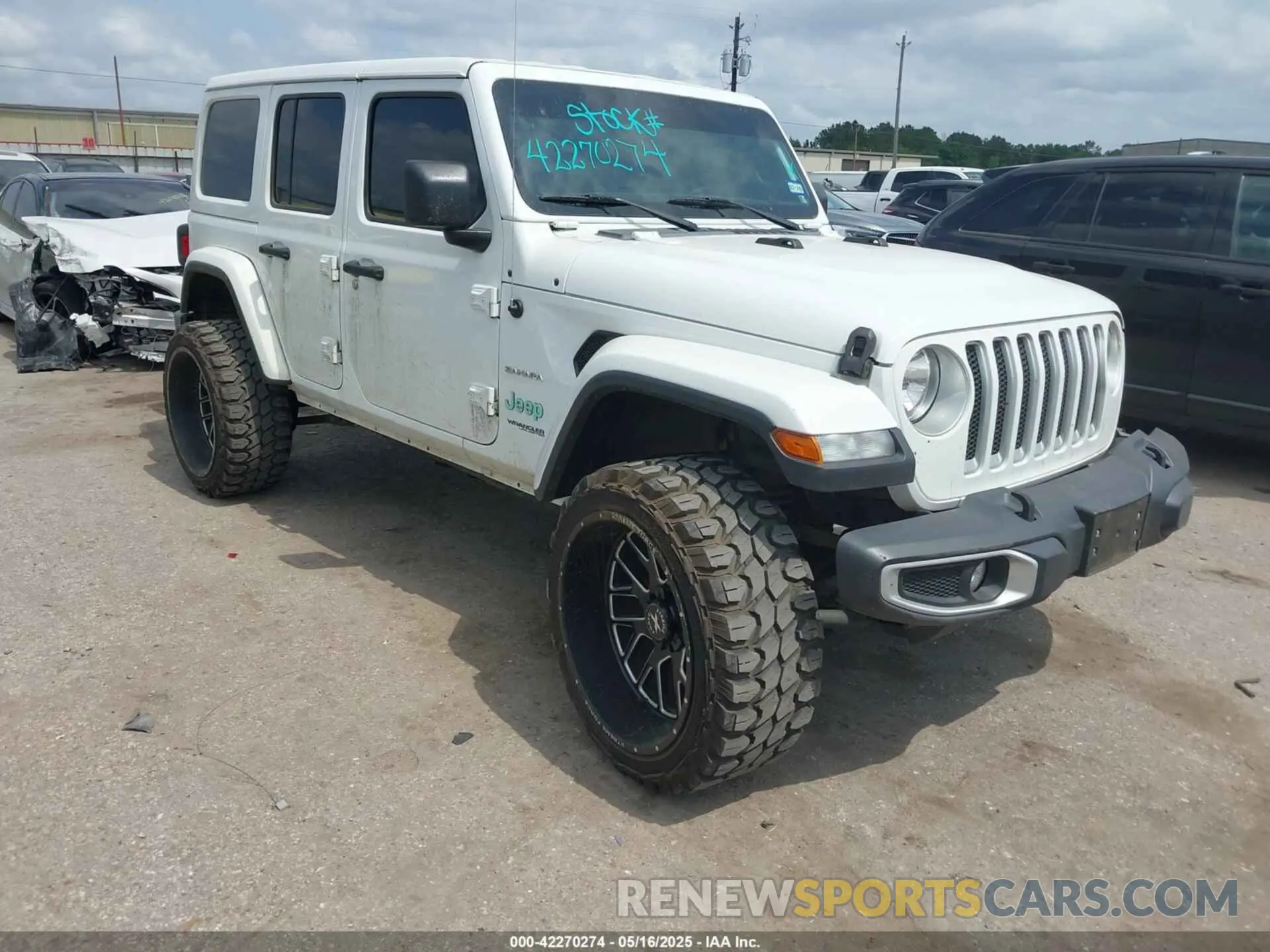 1 Photograph of a damaged car 1C4HJXEG2LW265227 JEEP WRANGLER UNLIMITED 2020