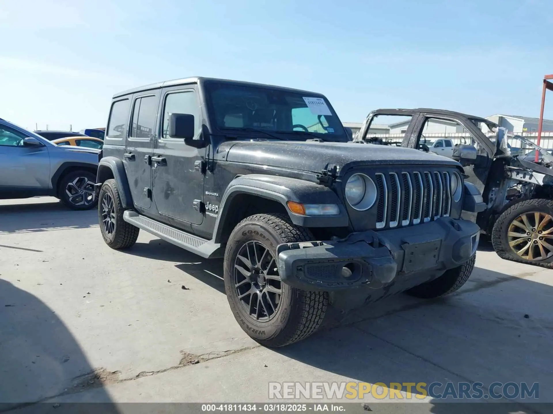 1 Photograph of a damaged car 1C4HJXEG2LW298373 JEEP WRANGLER UNLIMITED 2020