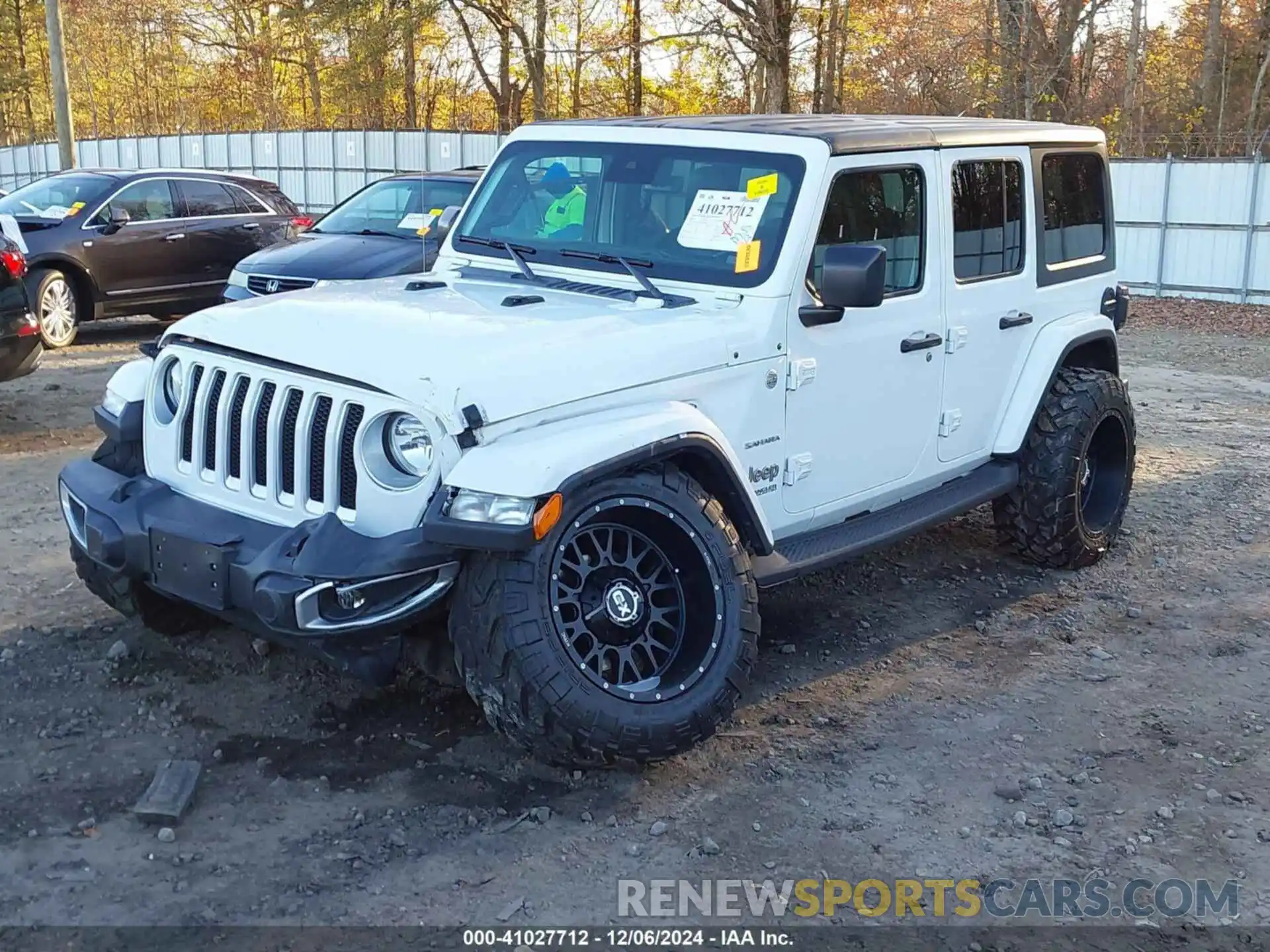 2 Photograph of a damaged car 1C4HJXEG3LW296678 JEEP WRANGLER UNLIMITED 2020