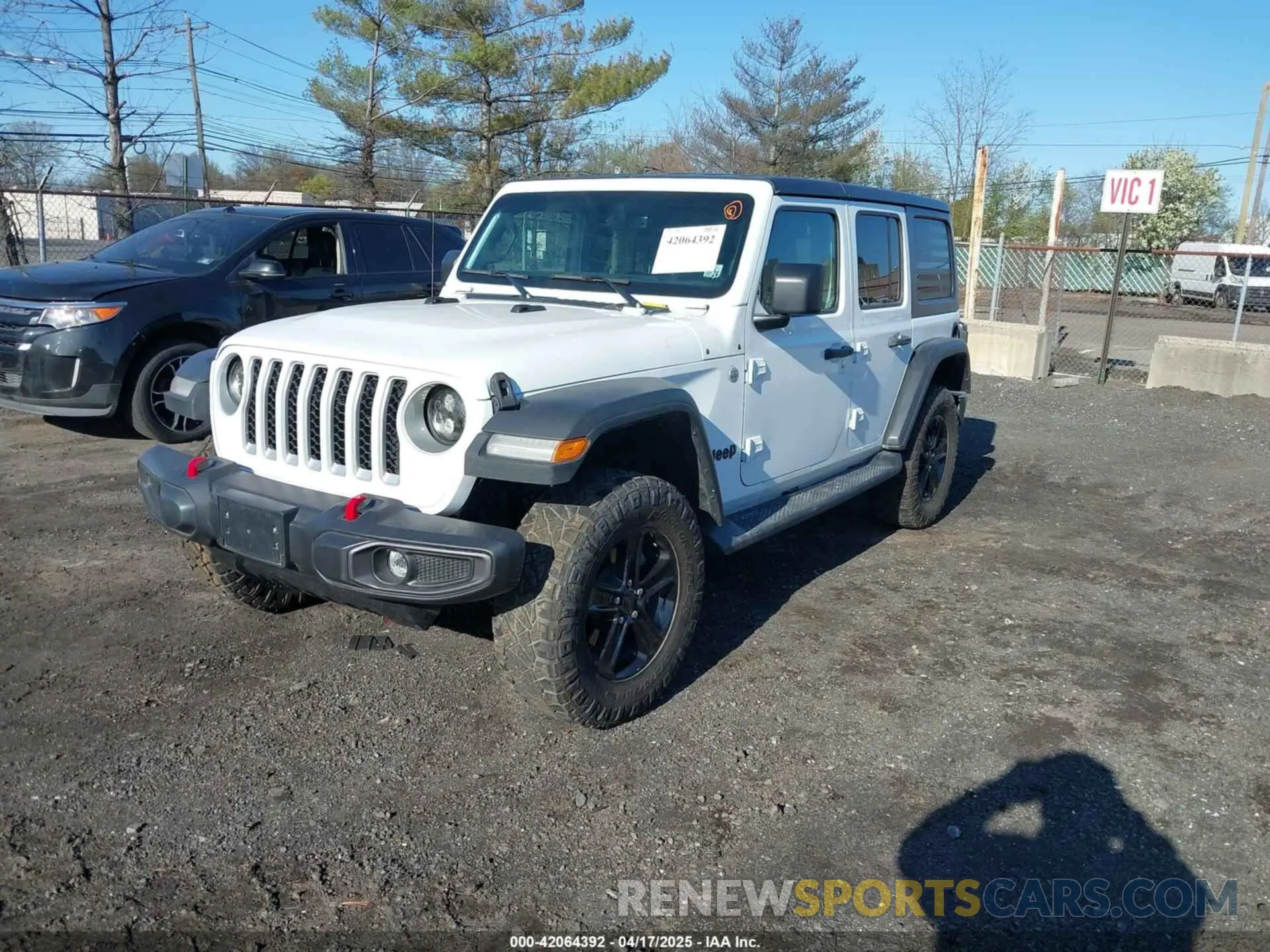 2 Photograph of a damaged car 1C4HJXEGXLW118444 JEEP WRANGLER UNLIMITED 2020