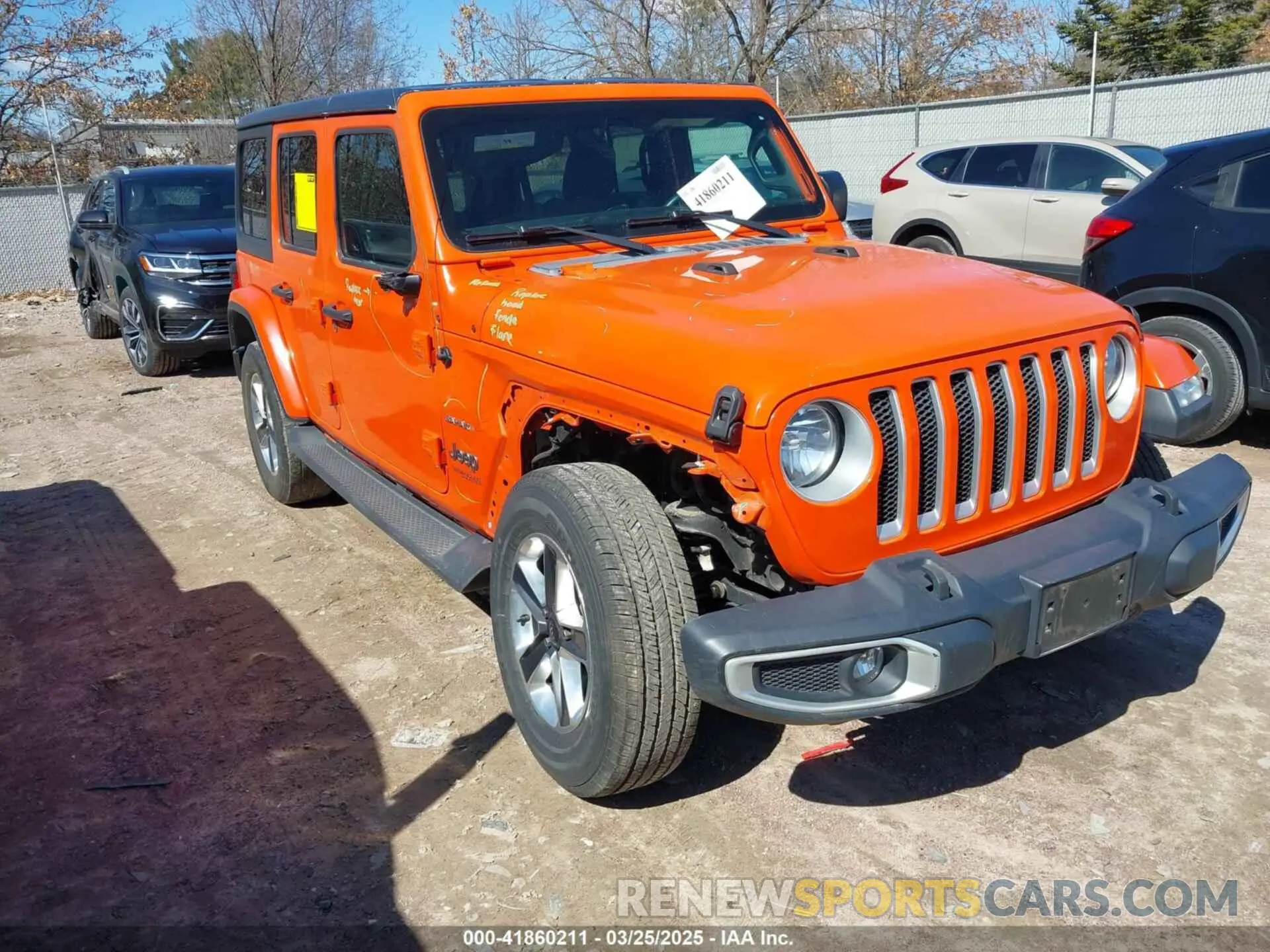 1 Photograph of a damaged car 1C4HJXEN1LW114443 JEEP WRANGLER UNLIMITED 2020