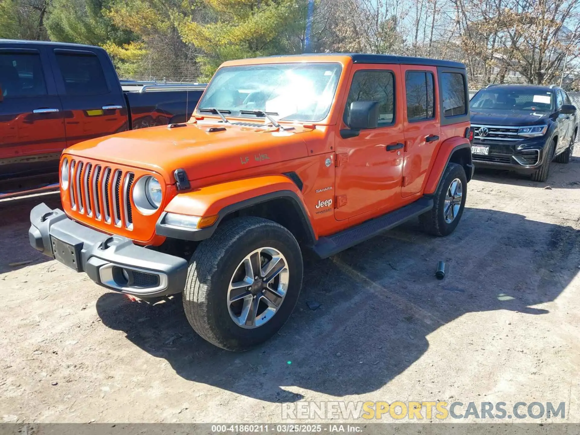 2 Photograph of a damaged car 1C4HJXEN1LW114443 JEEP WRANGLER UNLIMITED 2020