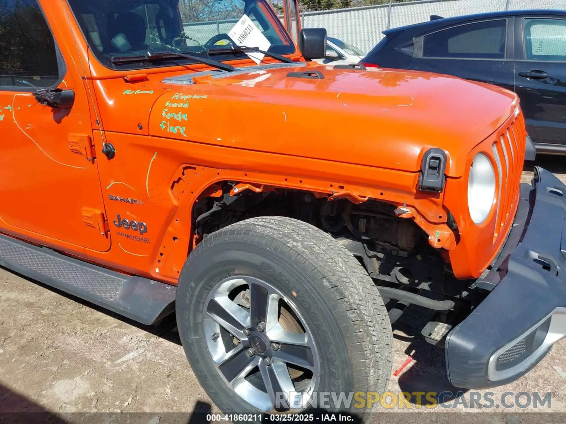 6 Photograph of a damaged car 1C4HJXEN1LW114443 JEEP WRANGLER UNLIMITED 2020