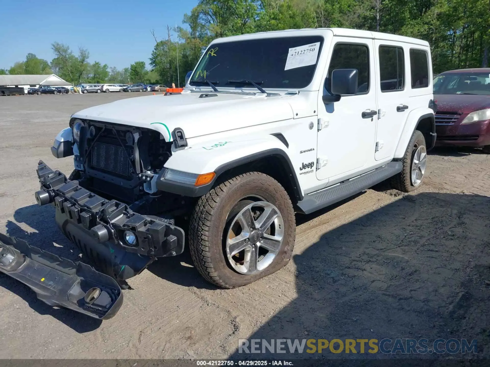 2 Photograph of a damaged car 1C4HJXEN1LW152769 JEEP WRANGLER UNLIMITED 2020
