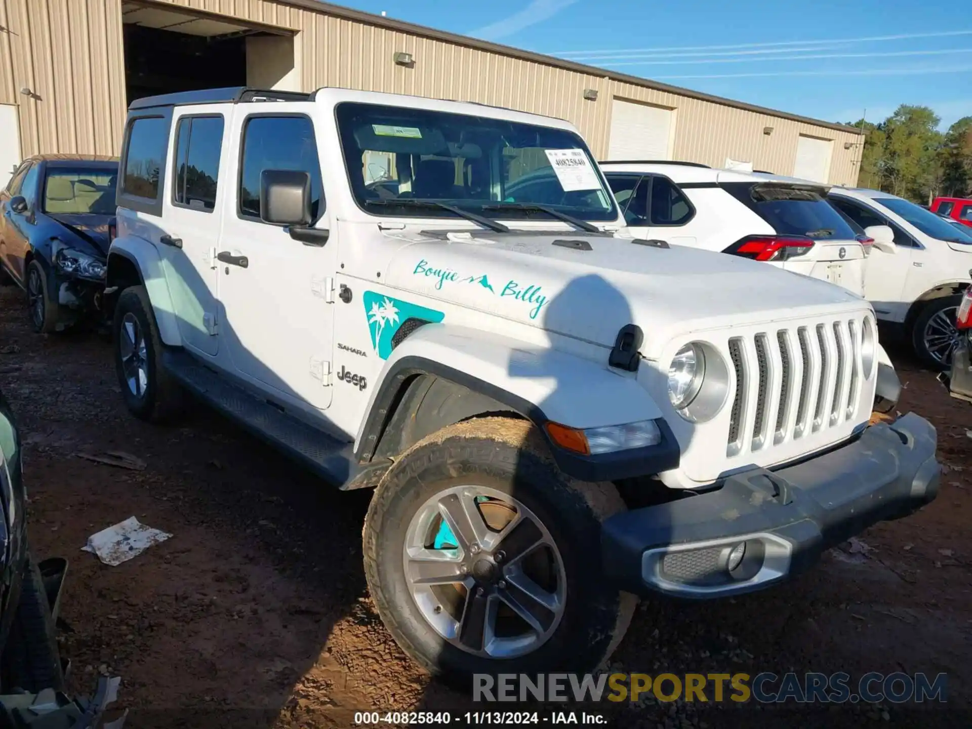 1 Photograph of a damaged car 1C4HJXEN2LW267929 JEEP WRANGLER UNLIMITED 2020