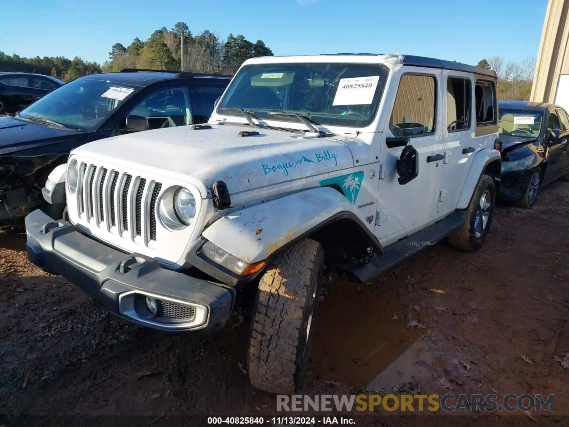 2 Photograph of a damaged car 1C4HJXEN2LW267929 JEEP WRANGLER UNLIMITED 2020