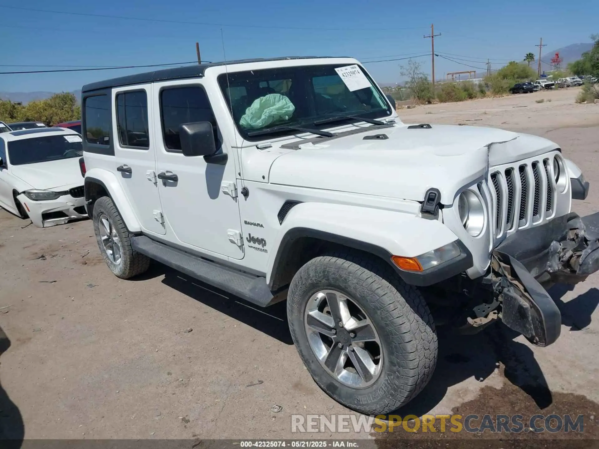 1 Photograph of a damaged car 1C4HJXEN3LW159867 JEEP WRANGLER UNLIMITED 2020