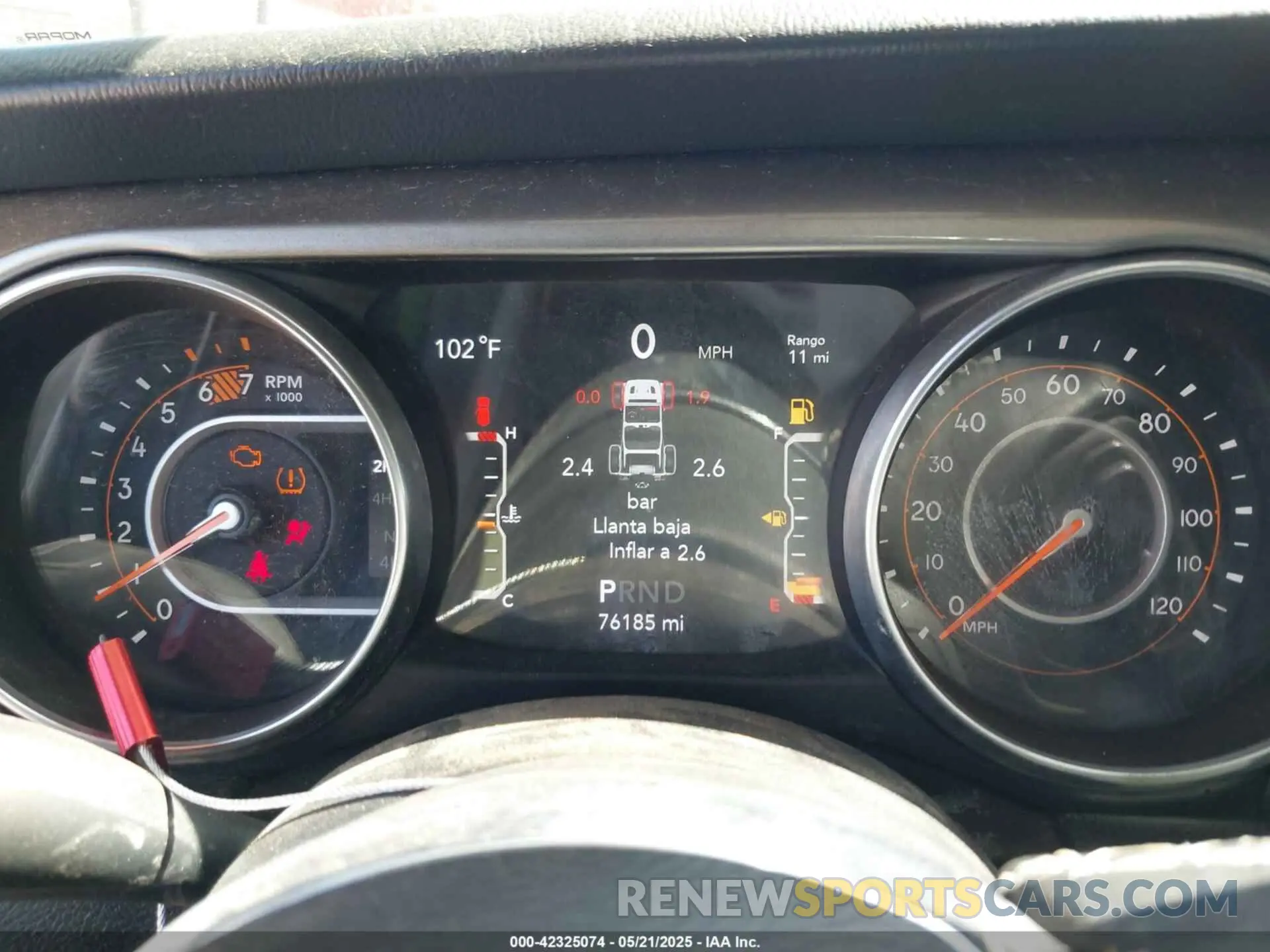 7 Photograph of a damaged car 1C4HJXEN3LW159867 JEEP WRANGLER UNLIMITED 2020