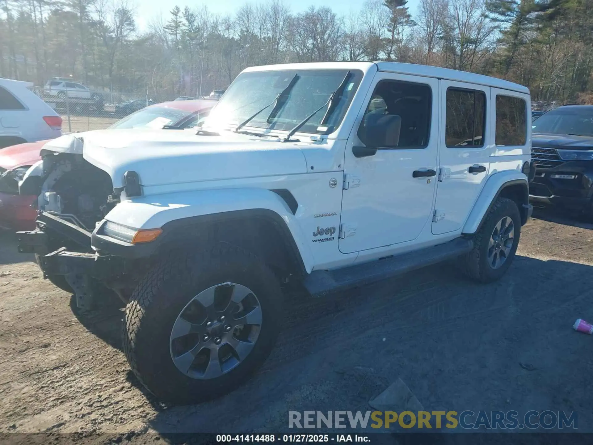 2 Photograph of a damaged car 1C4HJXEN5LW194815 JEEP WRANGLER UNLIMITED 2020
