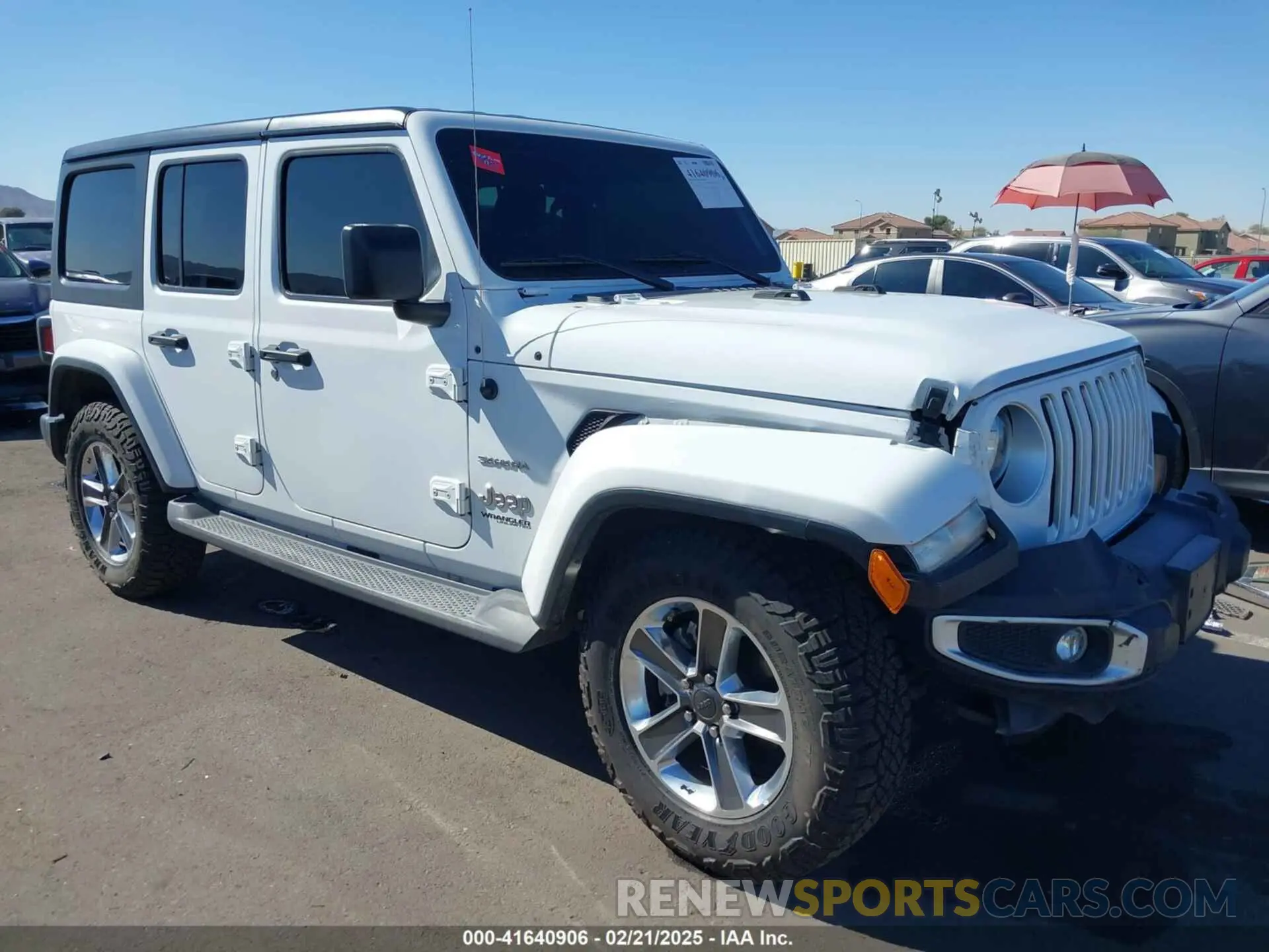 1 Photograph of a damaged car 1C4HJXEN5LW277208 JEEP WRANGLER UNLIMITED 2020