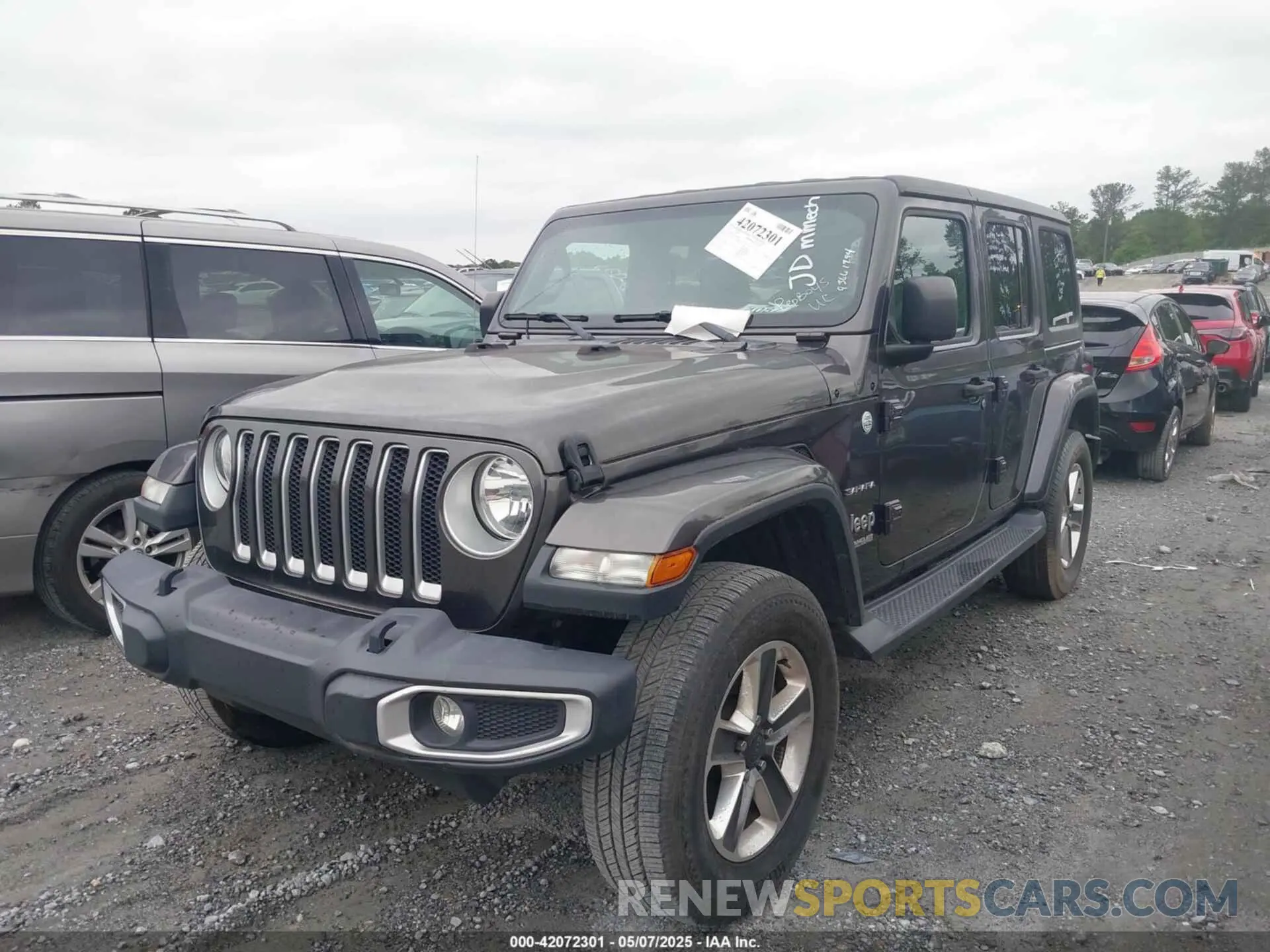 2 Photograph of a damaged car 1C4HJXEN6LW199005 JEEP WRANGLER UNLIMITED 2020