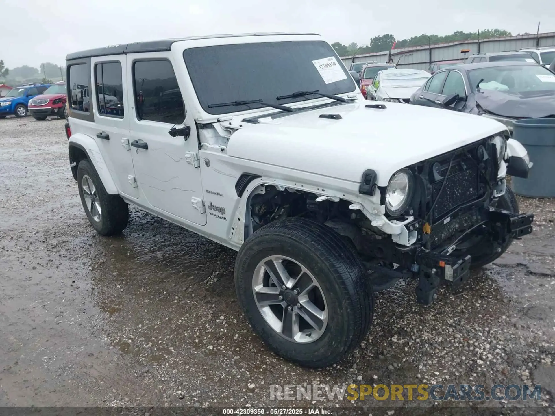 1 Photograph of a damaged car 1C4HJXEN7LW213395 JEEP WRANGLER UNLIMITED 2020