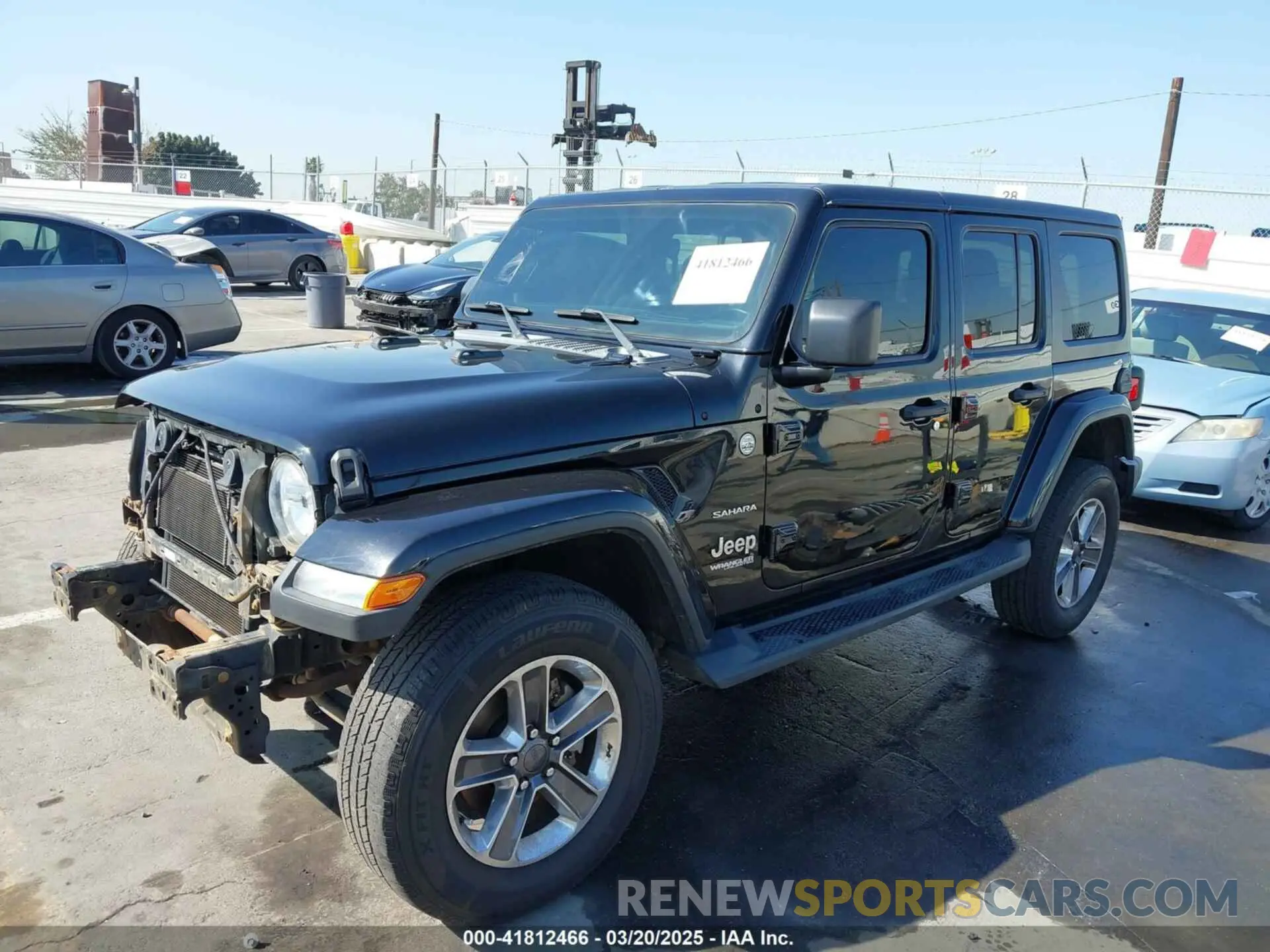 2 Photograph of a damaged car 1C4HJXEN7LW230214 JEEP WRANGLER UNLIMITED 2020