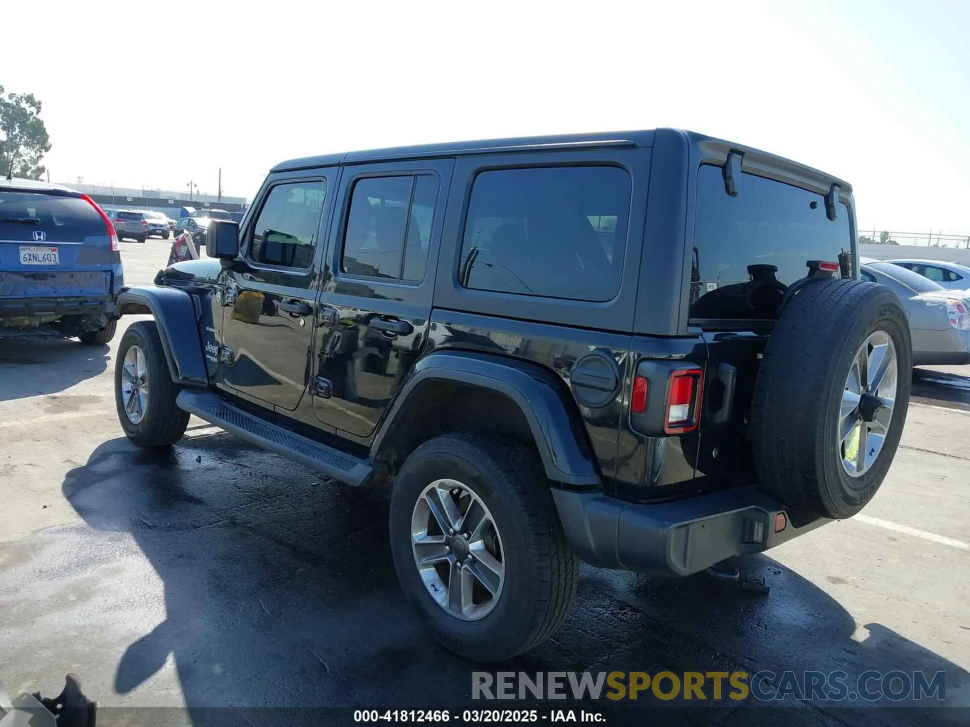 3 Photograph of a damaged car 1C4HJXEN7LW230214 JEEP WRANGLER UNLIMITED 2020