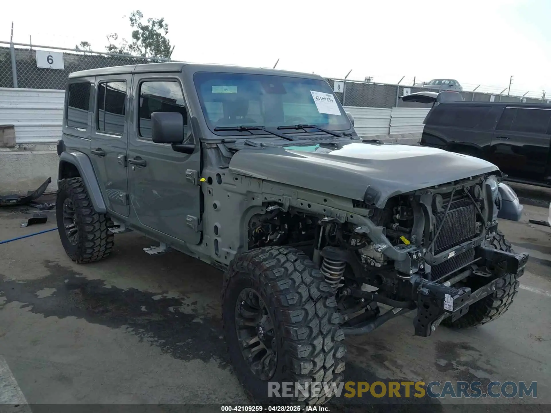 1 Photograph of a damaged car 1C4HJXEN8LW203975 JEEP WRANGLER UNLIMITED 2020