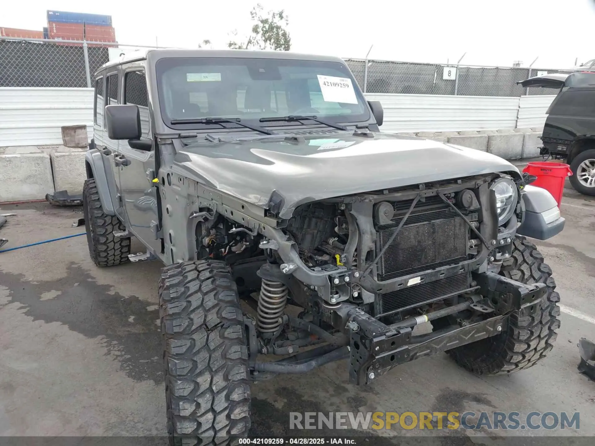 6 Photograph of a damaged car 1C4HJXEN8LW203975 JEEP WRANGLER UNLIMITED 2020
