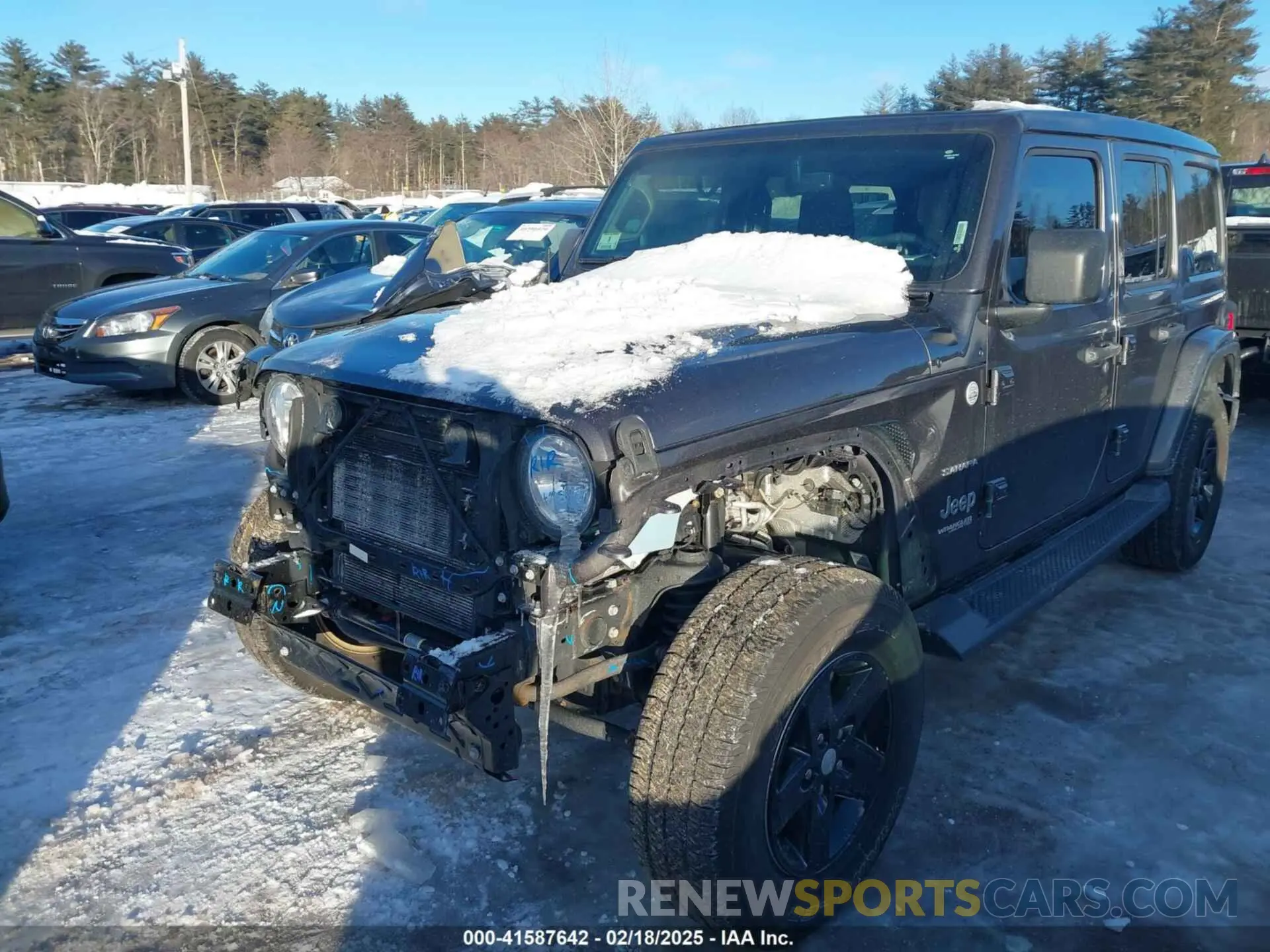 2 Photograph of a damaged car 1C4HJXEN9LW157444 JEEP WRANGLER UNLIMITED 2020
