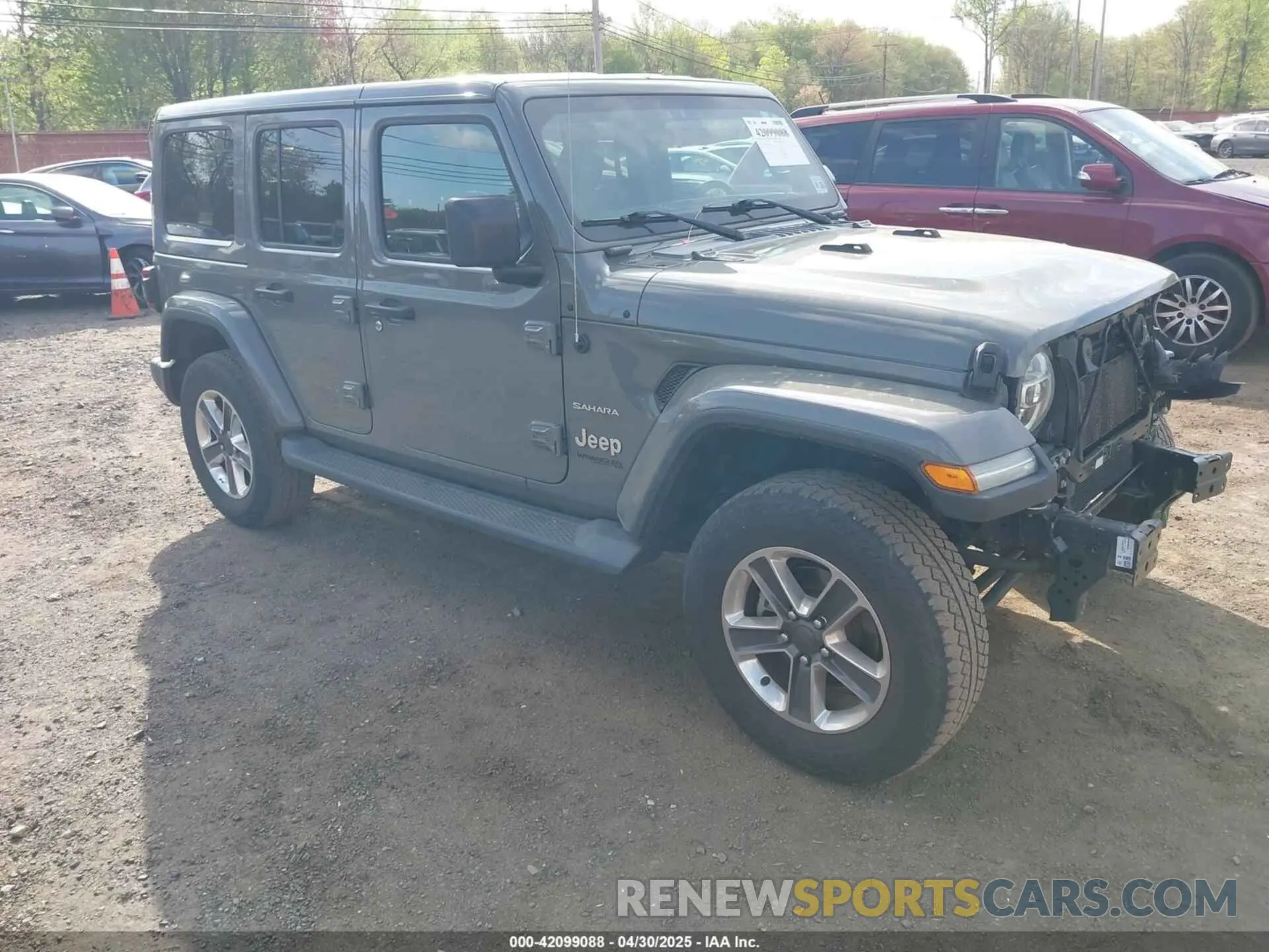 1 Photograph of a damaged car 1C4HJXEN9LW164183 JEEP WRANGLER UNLIMITED 2020