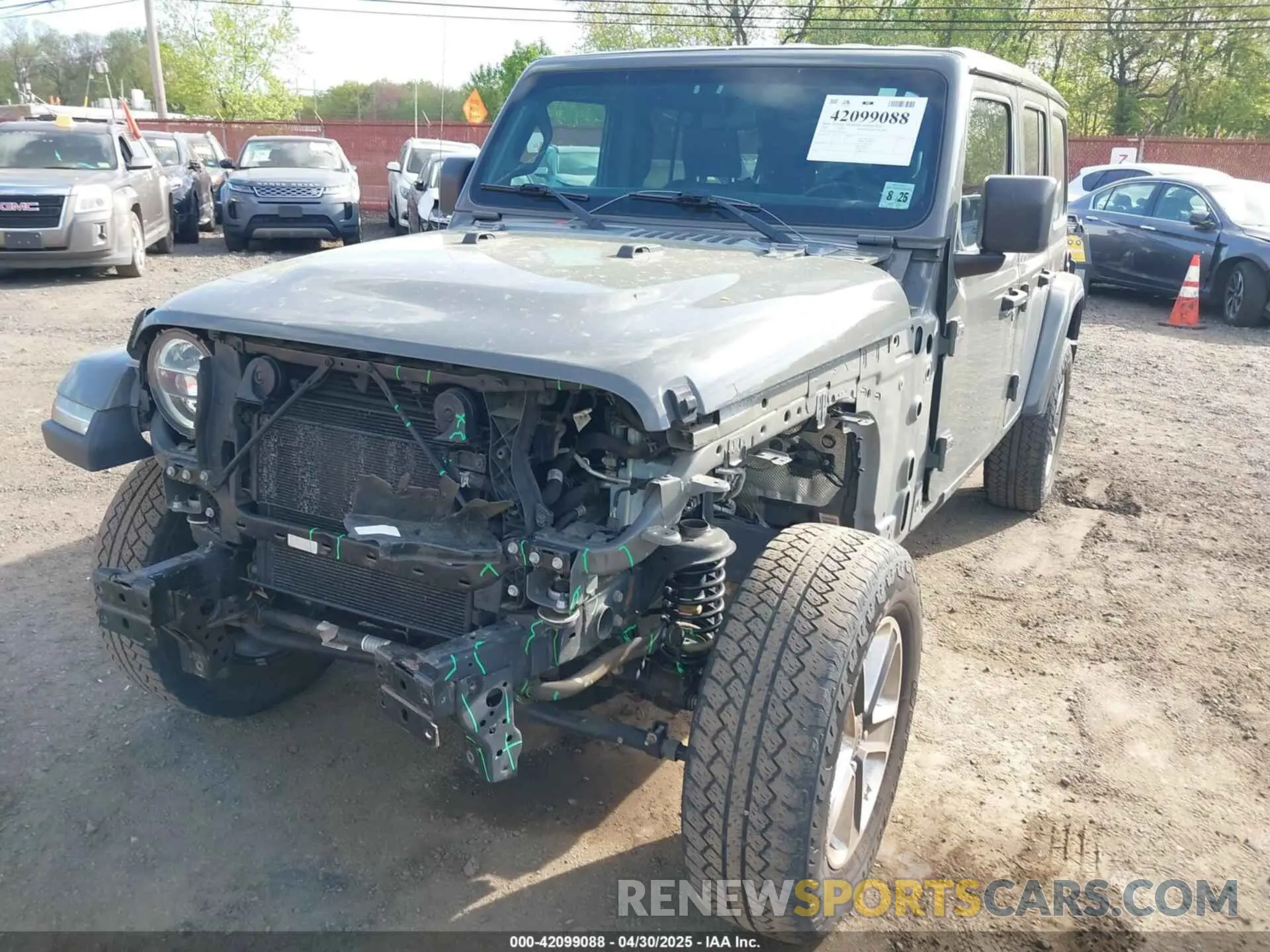 6 Photograph of a damaged car 1C4HJXEN9LW164183 JEEP WRANGLER UNLIMITED 2020