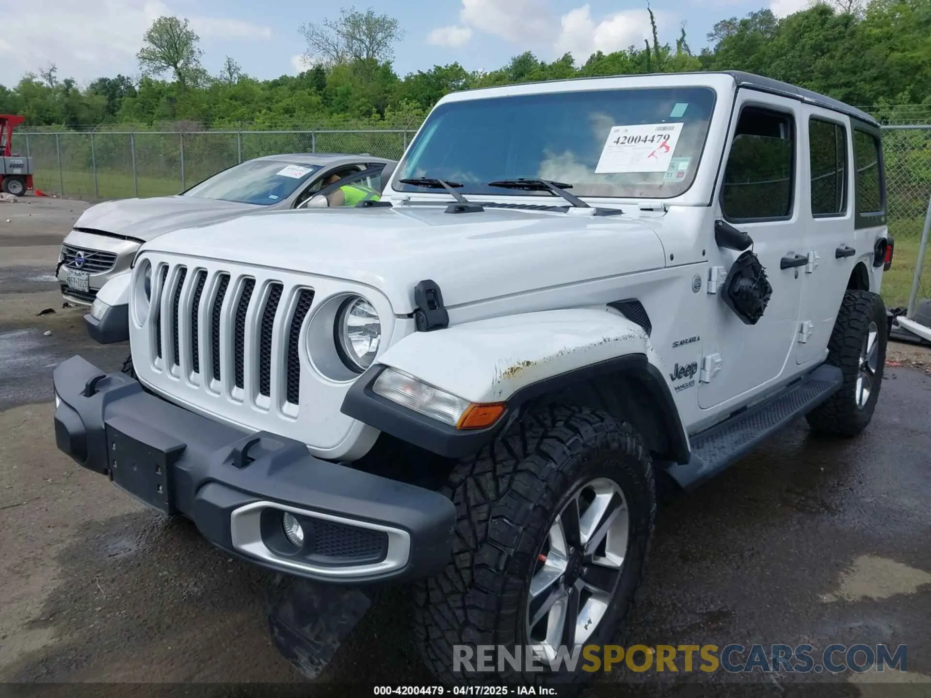 2 Photograph of a damaged car 1C4HJXEN9LW168525 JEEP WRANGLER UNLIMITED 2020