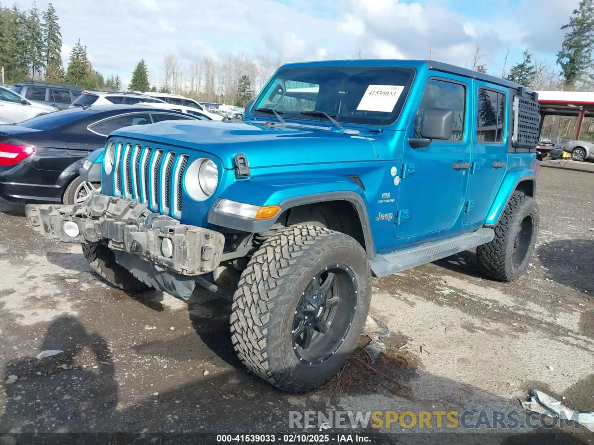 2 Photograph of a damaged car 1C4HJXENXLW114506 JEEP WRANGLER UNLIMITED 2020