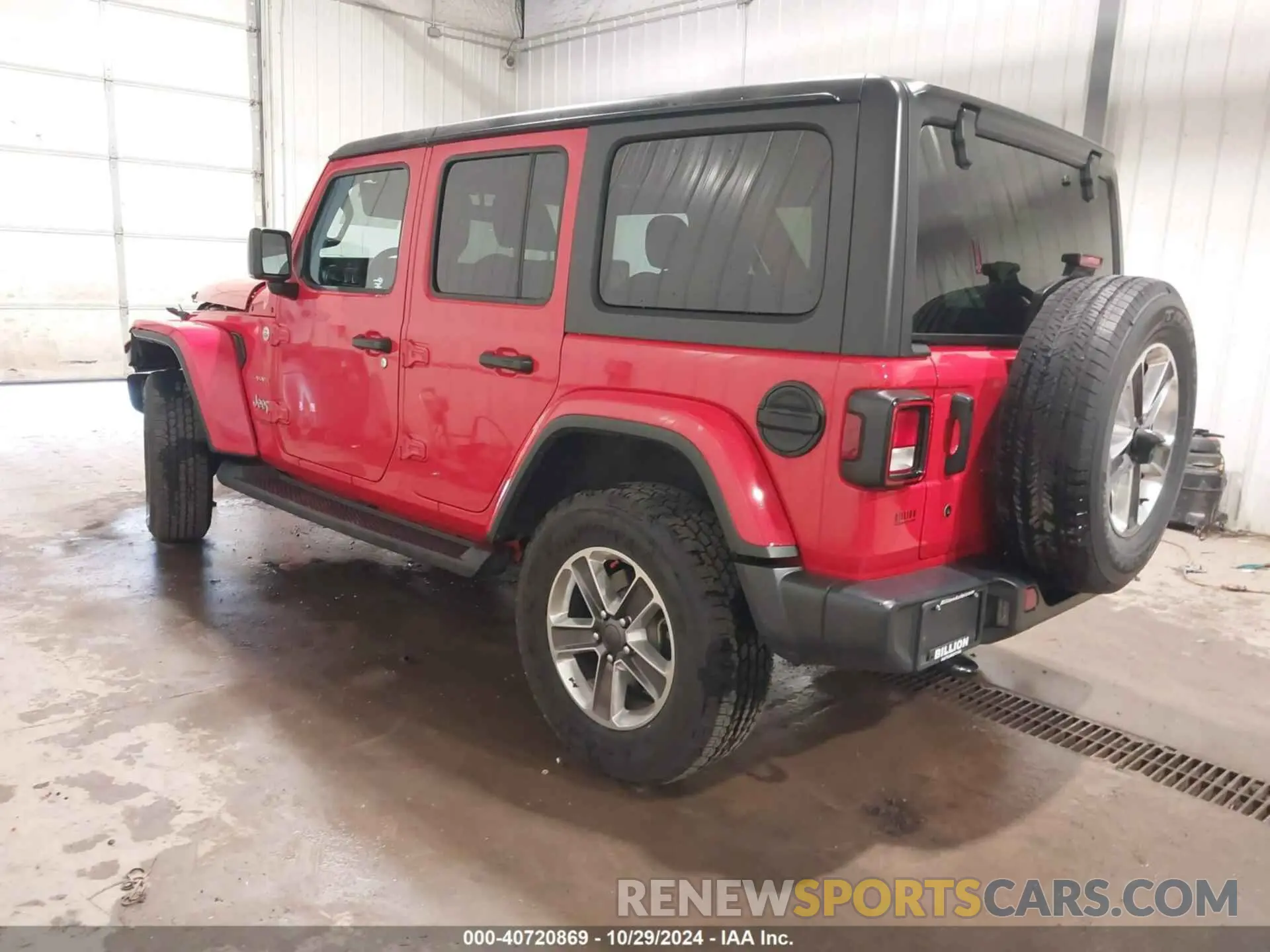 3 Photograph of a damaged car 1C4HJXENXLW279407 JEEP WRANGLER UNLIMITED 2020