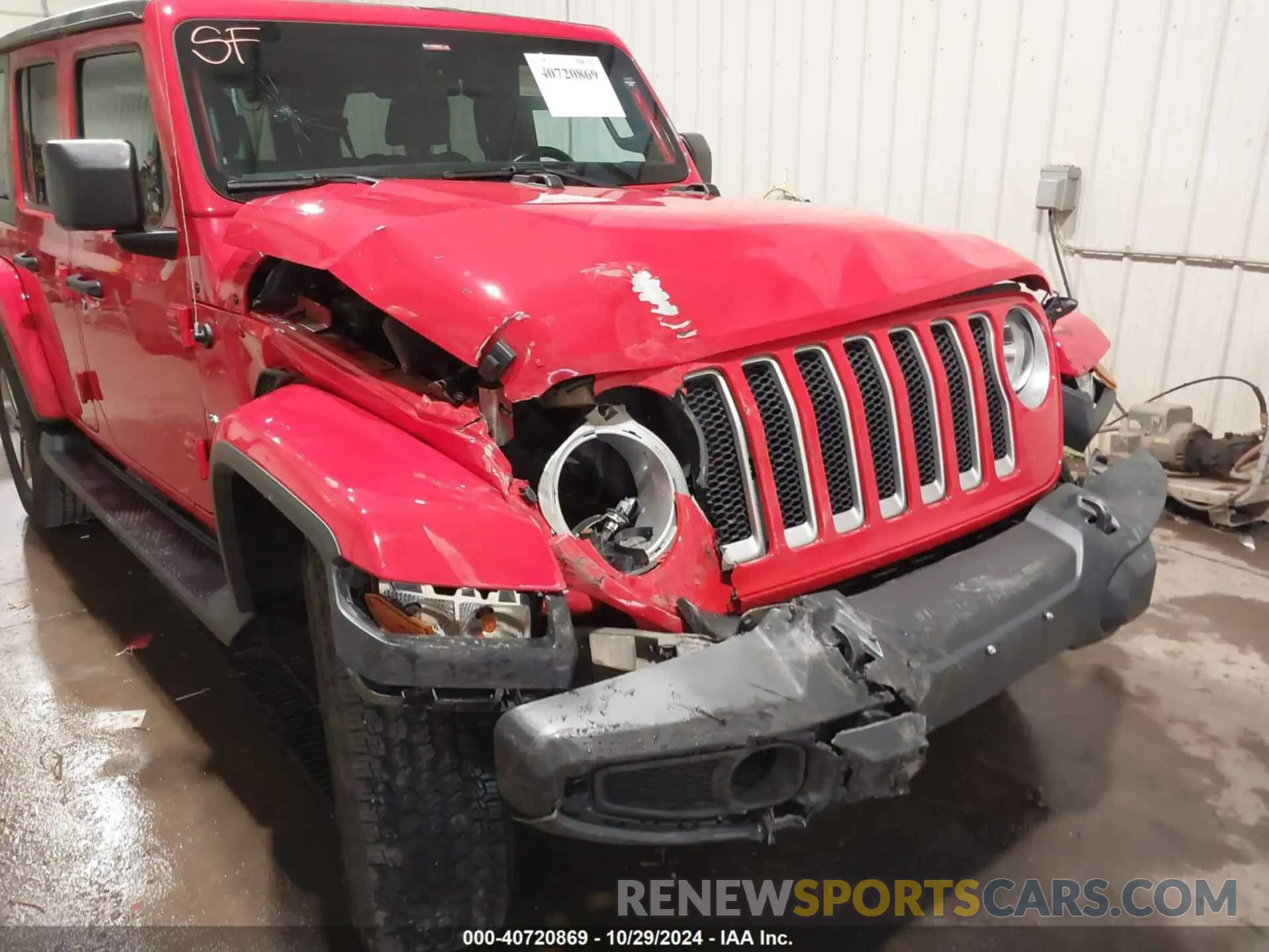 6 Photograph of a damaged car 1C4HJXENXLW279407 JEEP WRANGLER UNLIMITED 2020