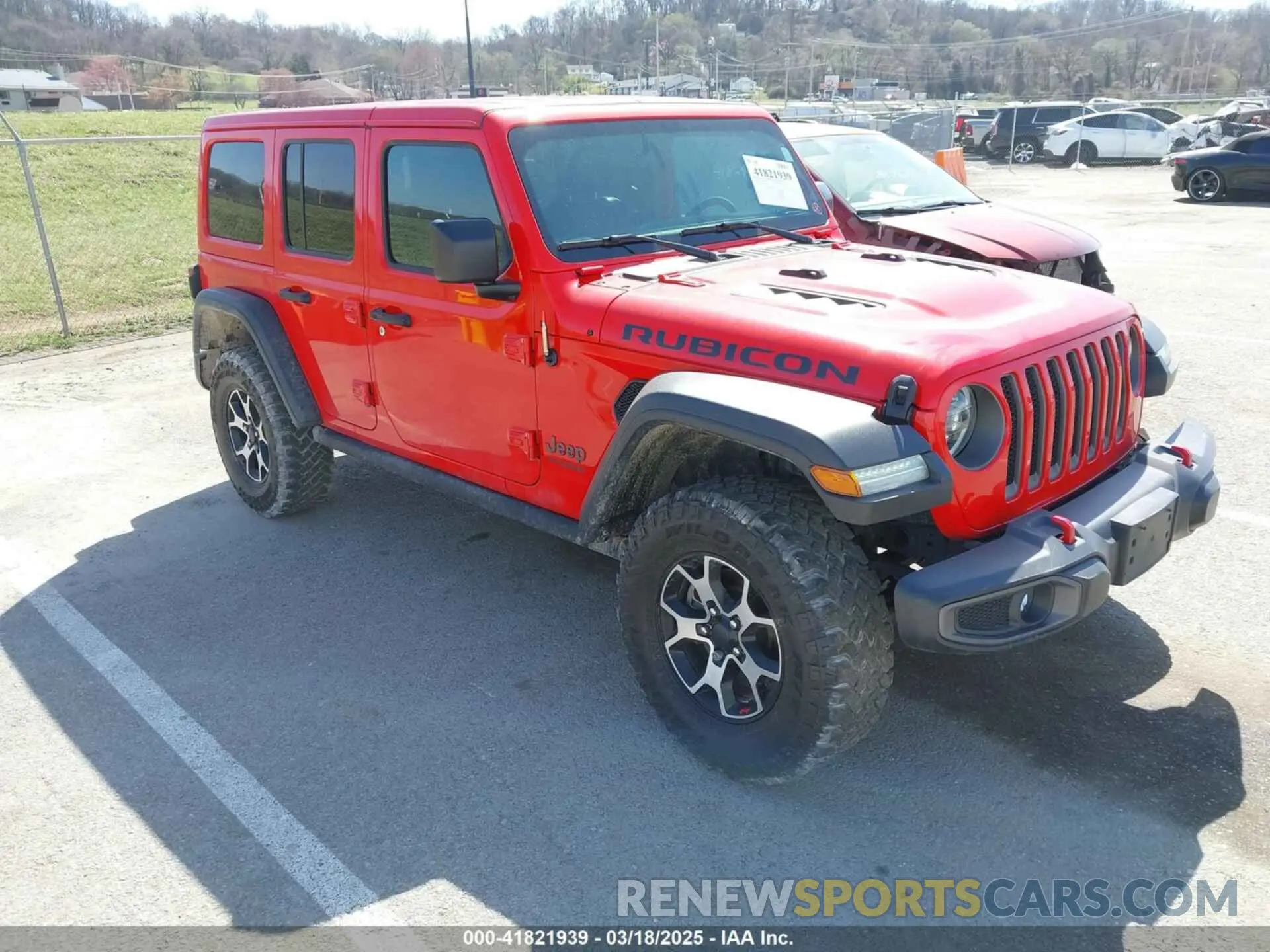 1 Photograph of a damaged car 1C4HJXFG3LW186387 JEEP WRANGLER UNLIMITED 2020