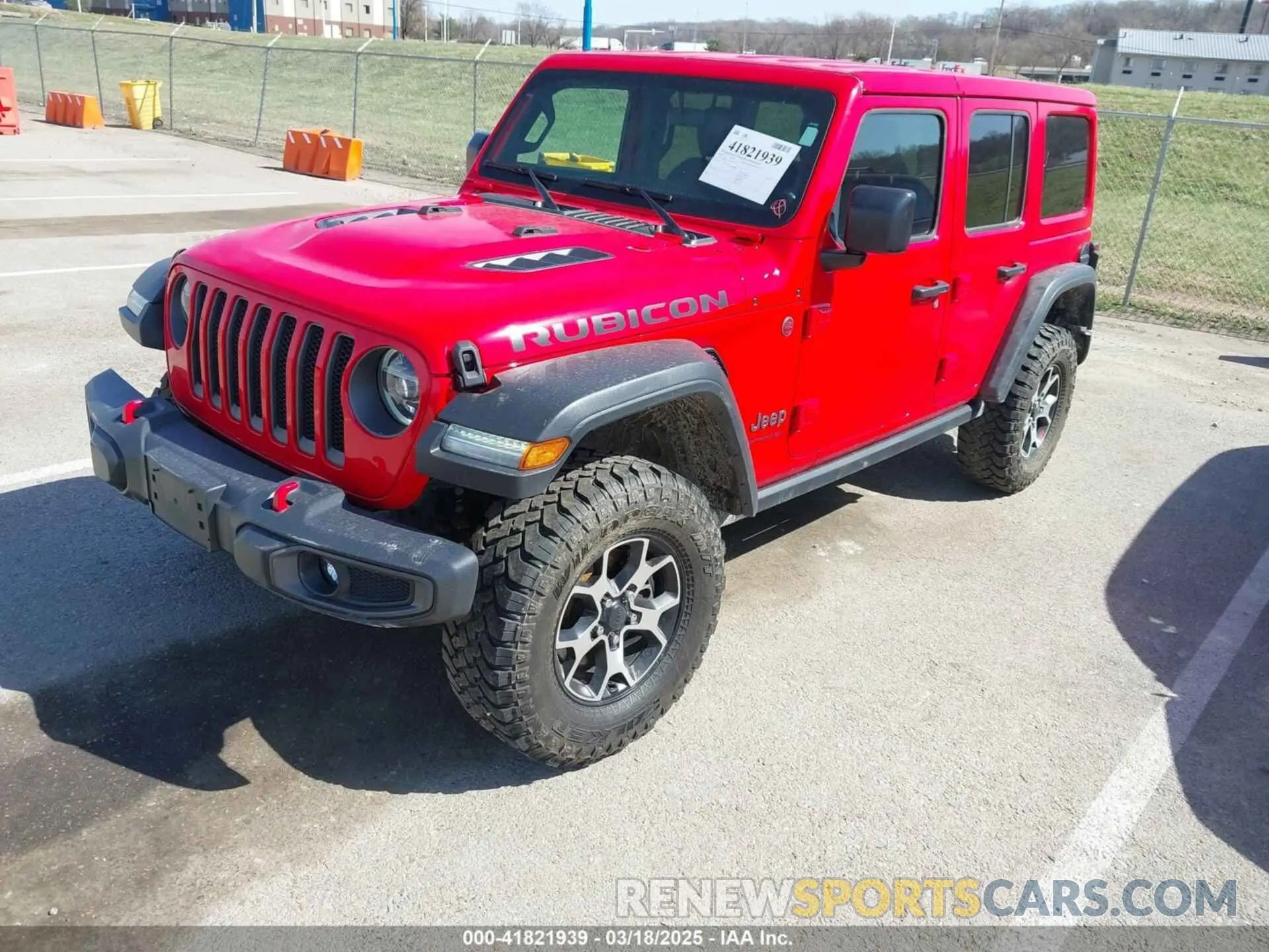2 Photograph of a damaged car 1C4HJXFG3LW186387 JEEP WRANGLER UNLIMITED 2020
