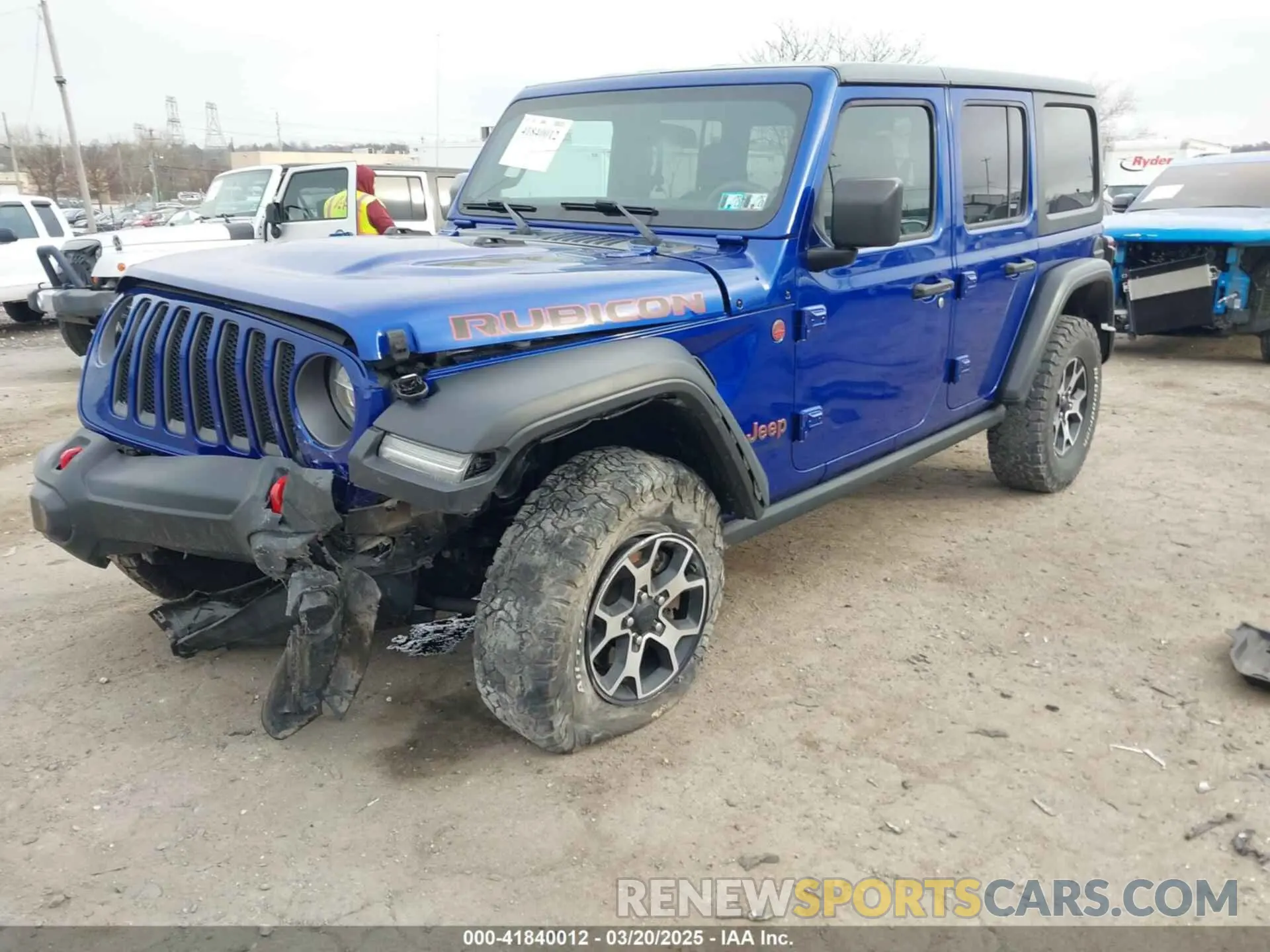2 Photograph of a damaged car 1C4HJXFG9LW107191 JEEP WRANGLER UNLIMITED 2020