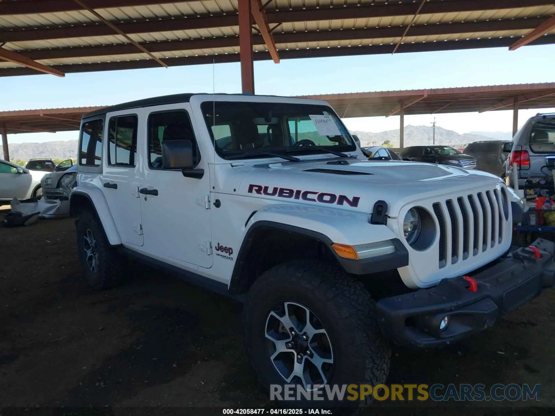 1 Photograph of a damaged car 1C4HJXFGXLW107958 JEEP WRANGLER UNLIMITED 2020