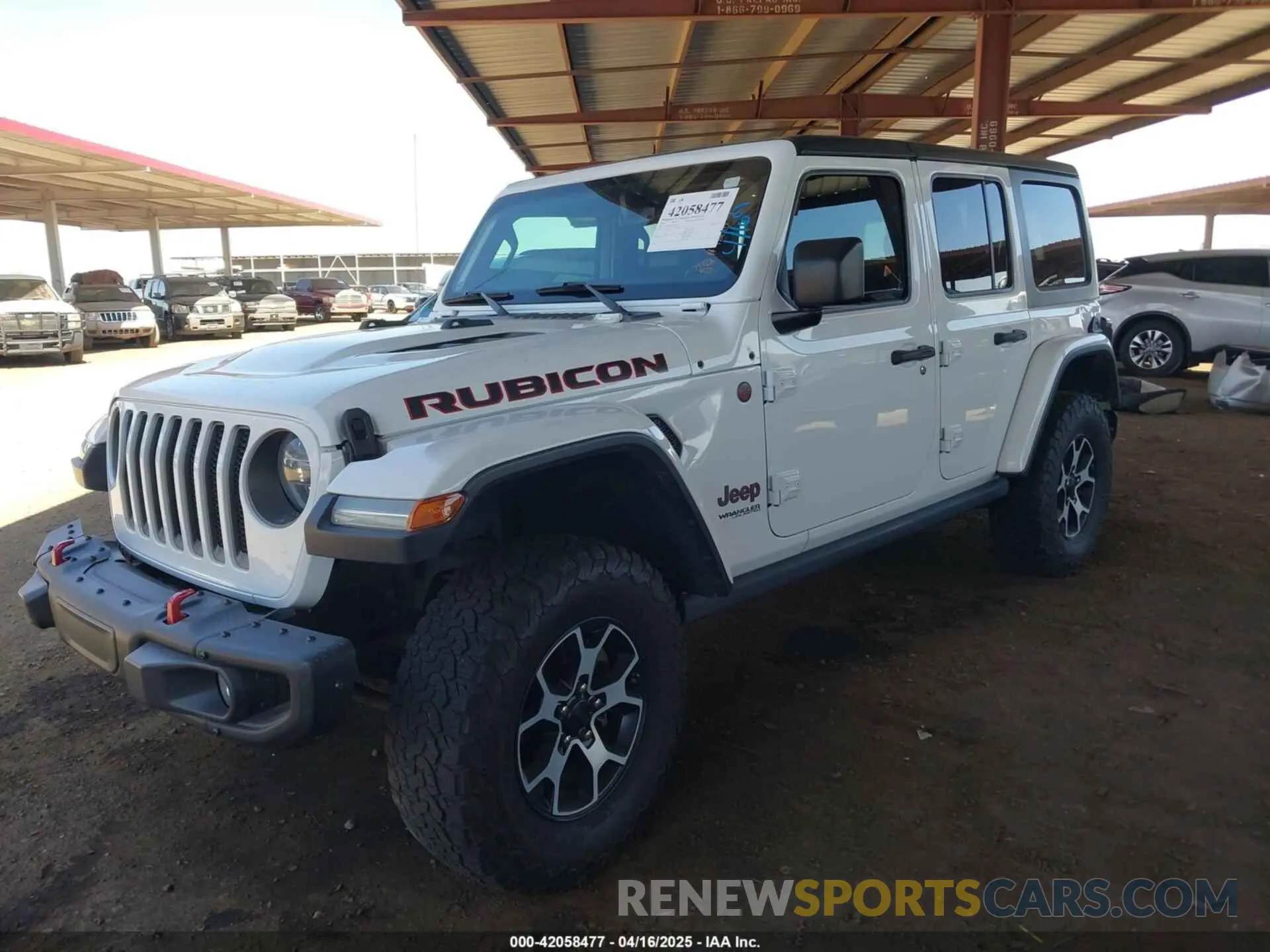 2 Photograph of a damaged car 1C4HJXFGXLW107958 JEEP WRANGLER UNLIMITED 2020