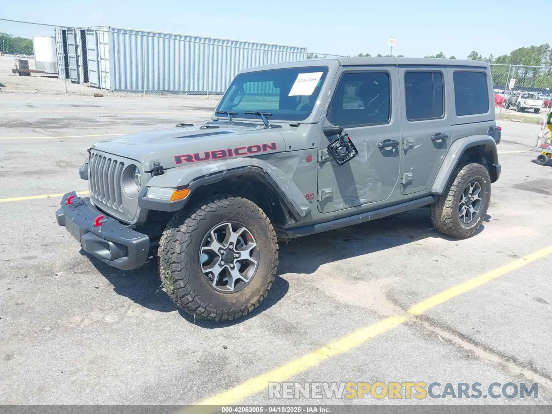 2 Photograph of a damaged car 1C4HJXFN4LW335890 JEEP WRANGLER UNLIMITED 2020