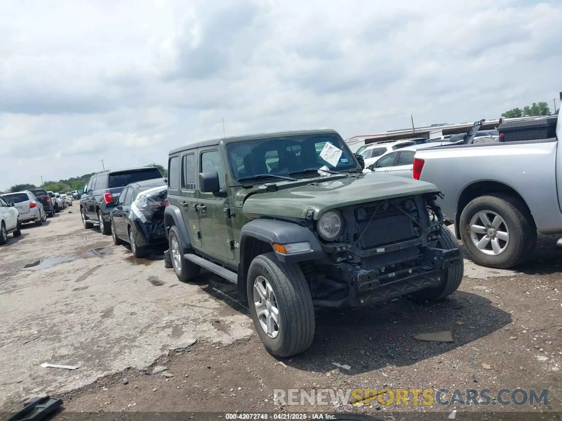 1 Photograph of a damaged car 1C4HJXDG0MW510836 JEEP WRANGLER UNLIMITED 2021