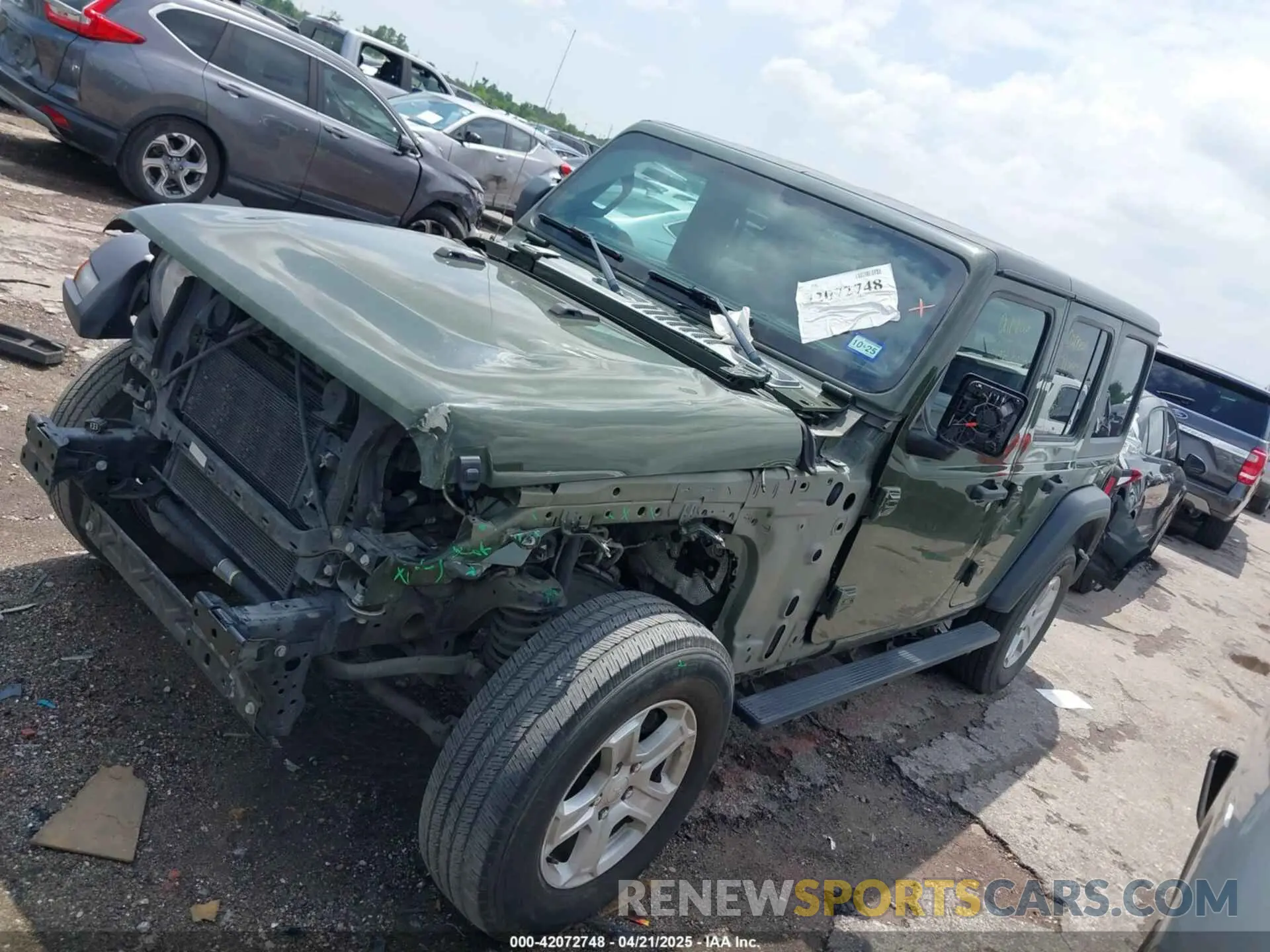 2 Photograph of a damaged car 1C4HJXDG0MW510836 JEEP WRANGLER UNLIMITED 2021
