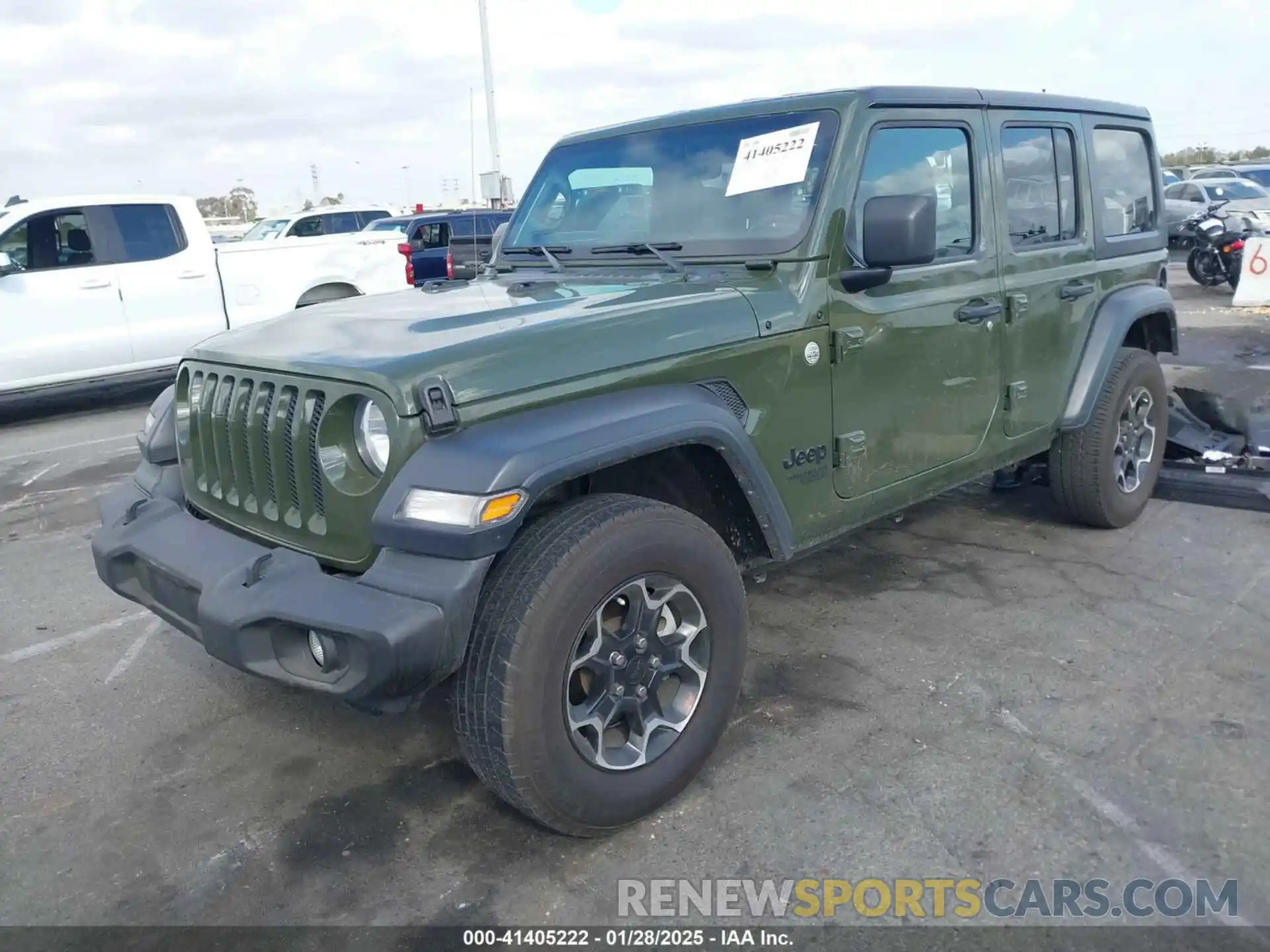 2 Photograph of a damaged car 1C4HJXDG0MW768712 JEEP WRANGLER UNLIMITED 2021