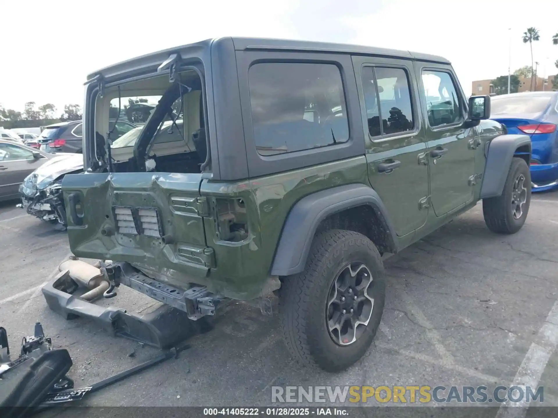 4 Photograph of a damaged car 1C4HJXDG0MW768712 JEEP WRANGLER UNLIMITED 2021