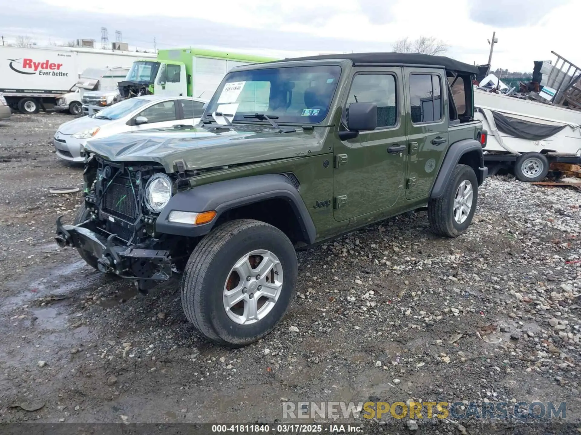 2 Photograph of a damaged car 1C4HJXDG1MW836029 JEEP WRANGLER UNLIMITED 2021