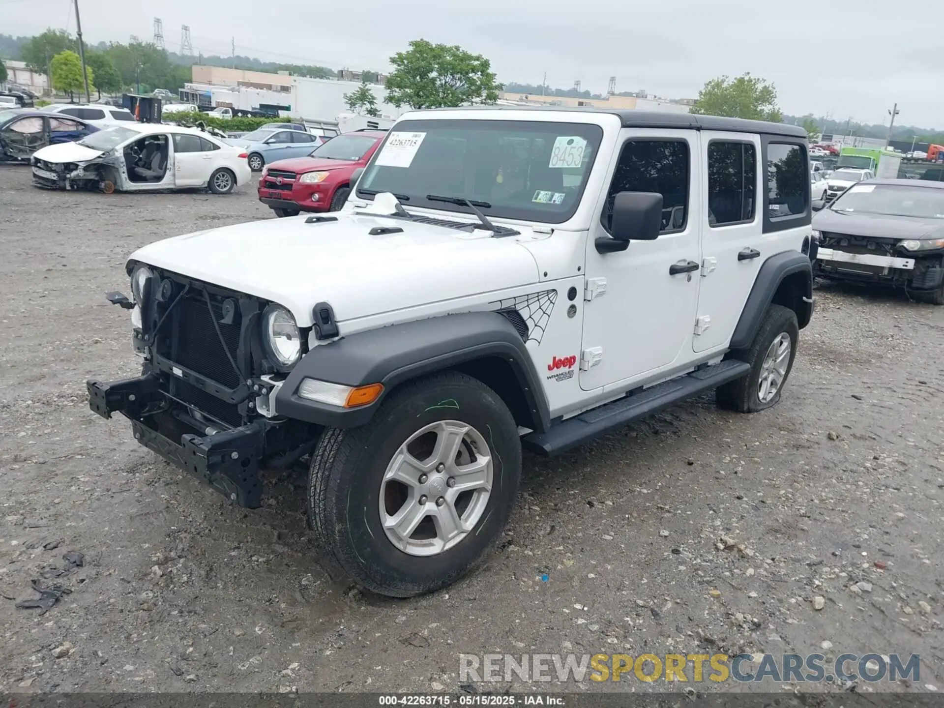 2 Photograph of a damaged car 1C4HJXDG1MW850478 JEEP WRANGLER UNLIMITED 2021
