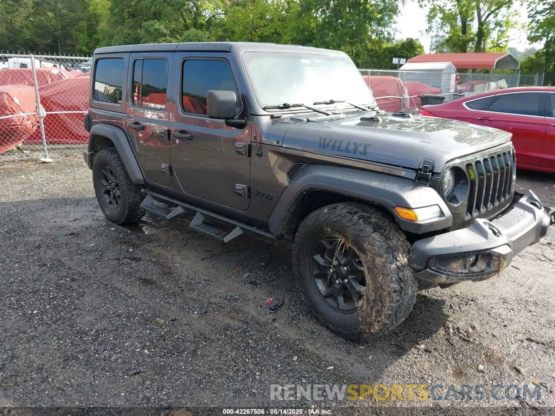 1 Photograph of a damaged car 1C4HJXDG2MW646904 JEEP WRANGLER UNLIMITED 2021