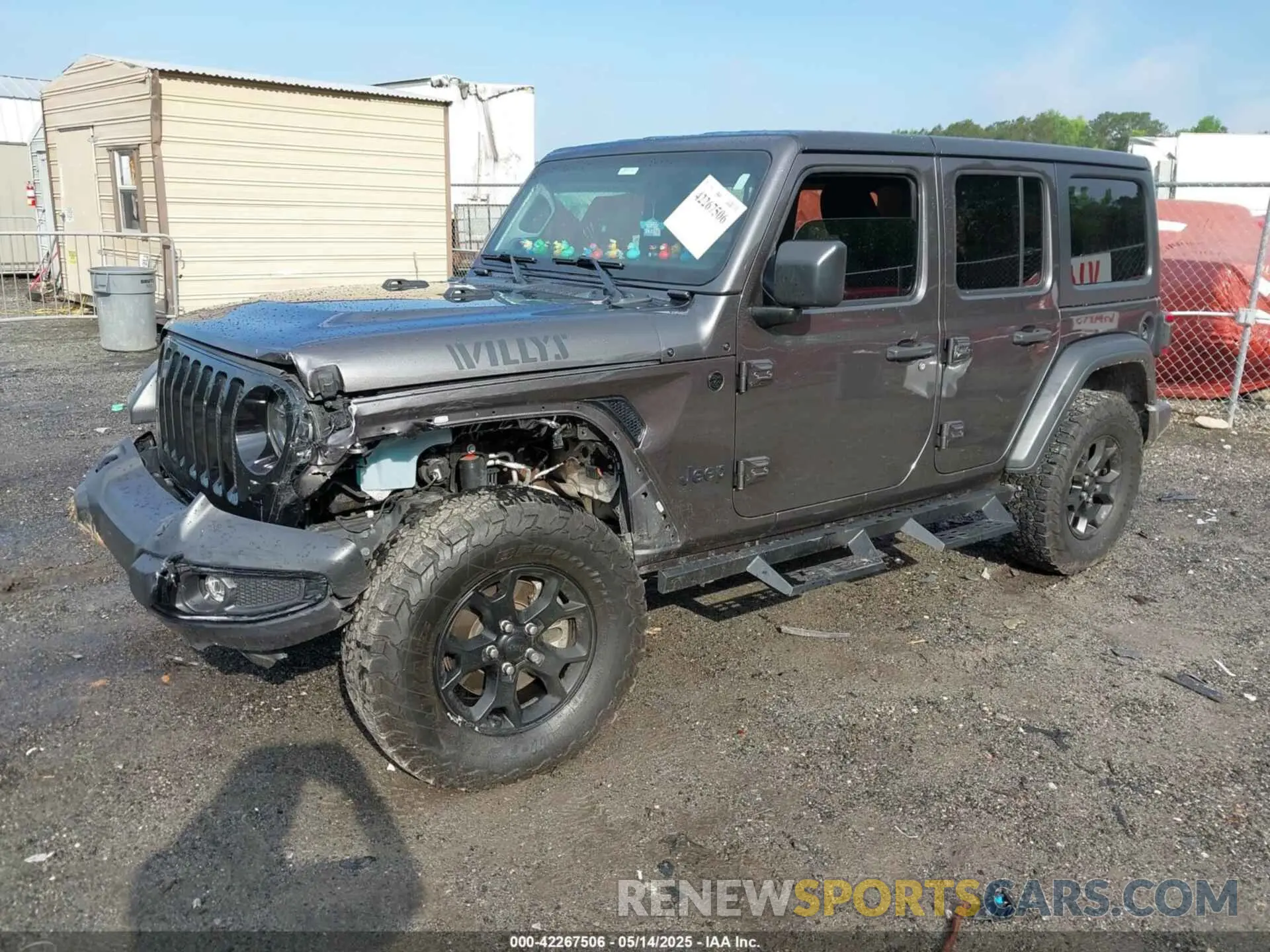 2 Photograph of a damaged car 1C4HJXDG2MW646904 JEEP WRANGLER UNLIMITED 2021
