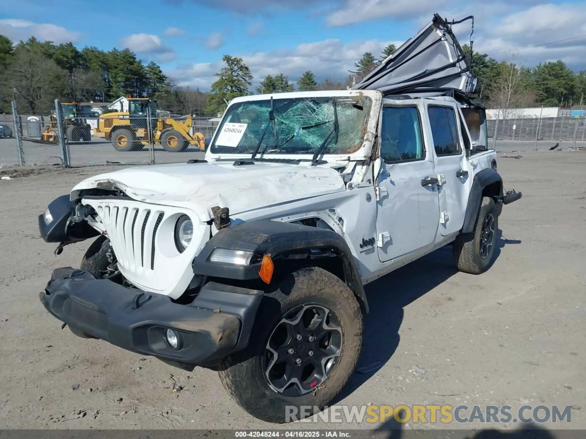 2 Photograph of a damaged car 1C4HJXDG2MW705126 JEEP WRANGLER UNLIMITED 2021