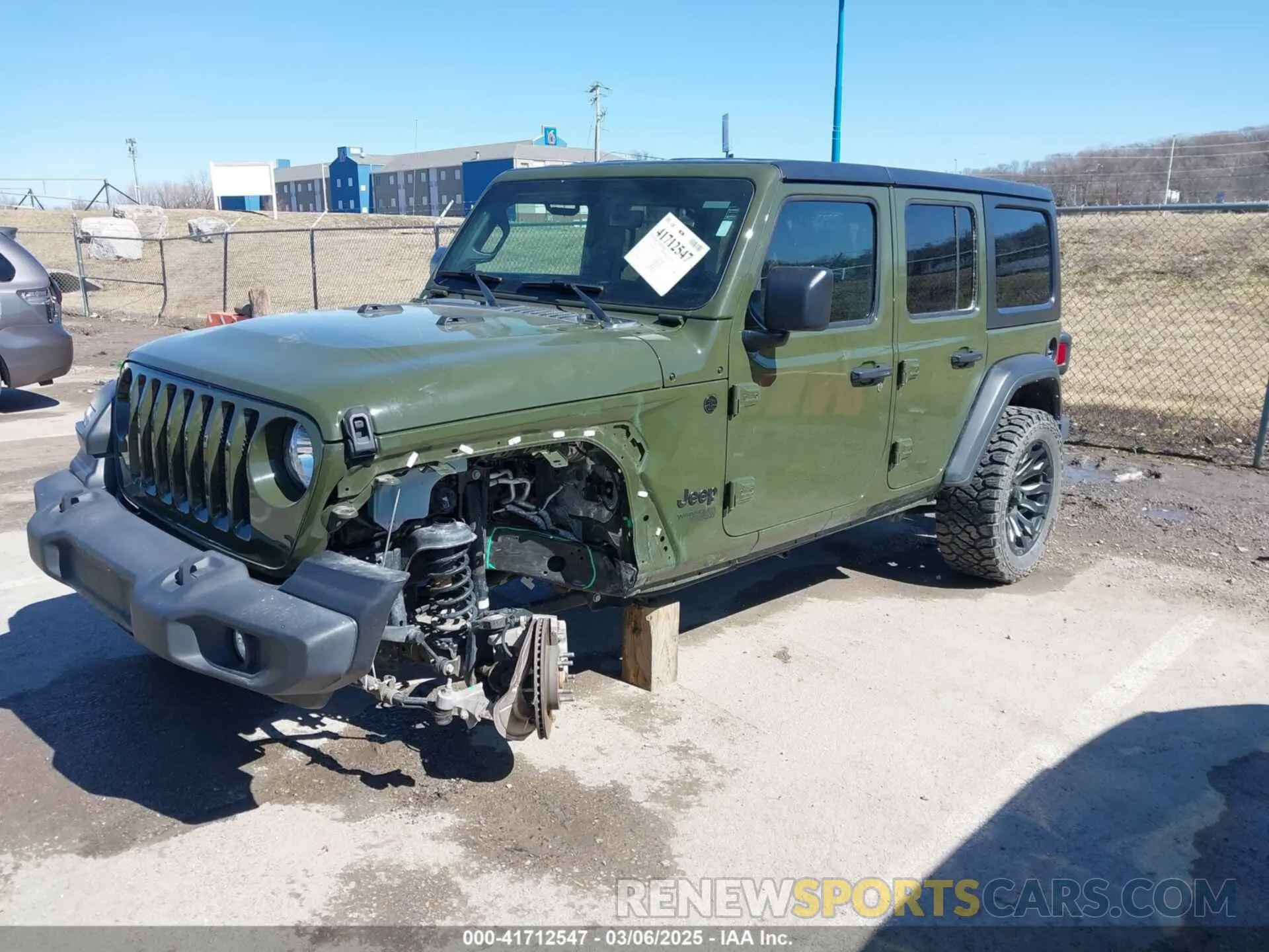 2 Photograph of a damaged car 1C4HJXDG2MW814413 JEEP WRANGLER UNLIMITED 2021