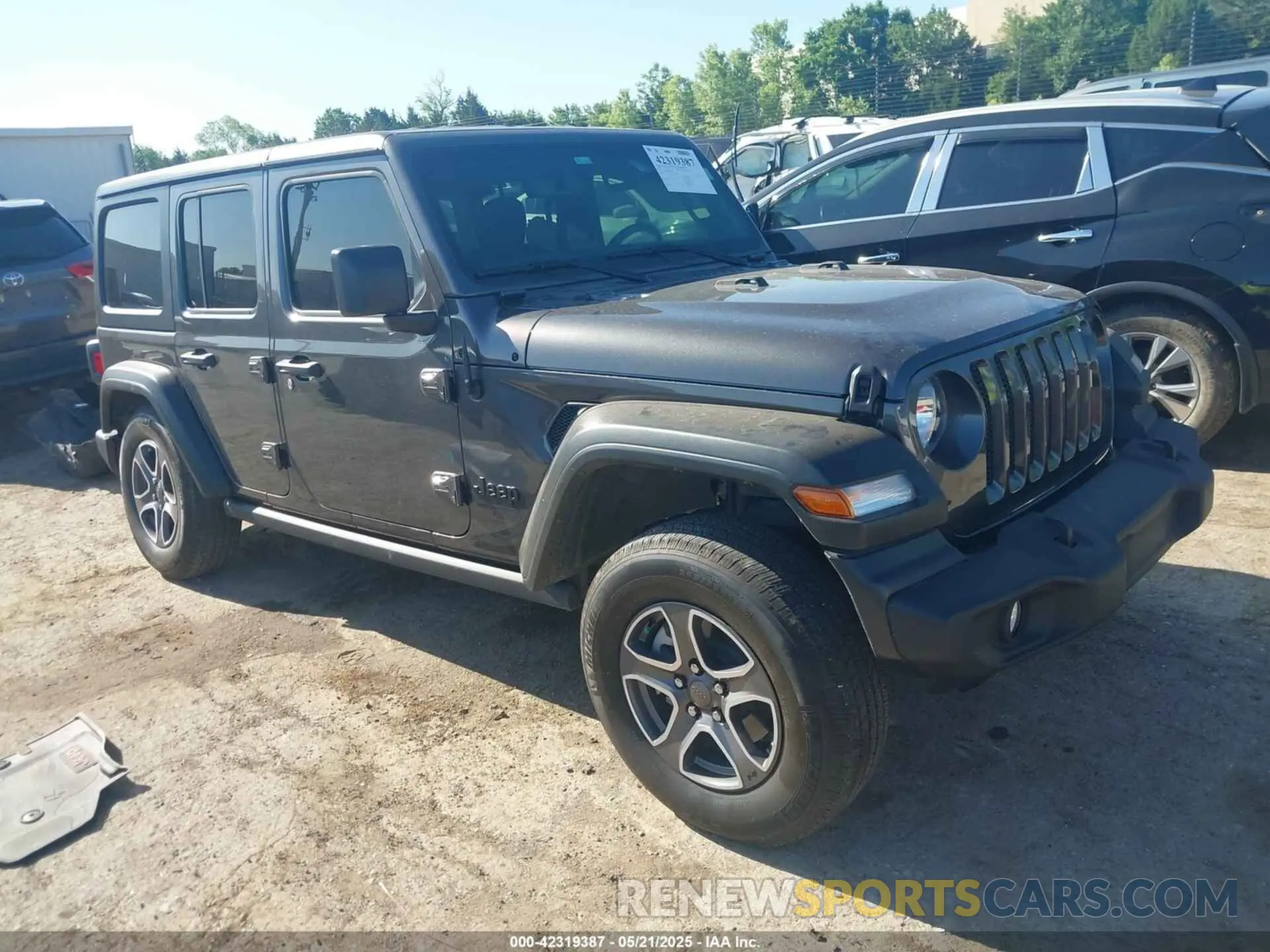 1 Photograph of a damaged car 1C4HJXDG3MW801301 JEEP WRANGLER UNLIMITED 2021