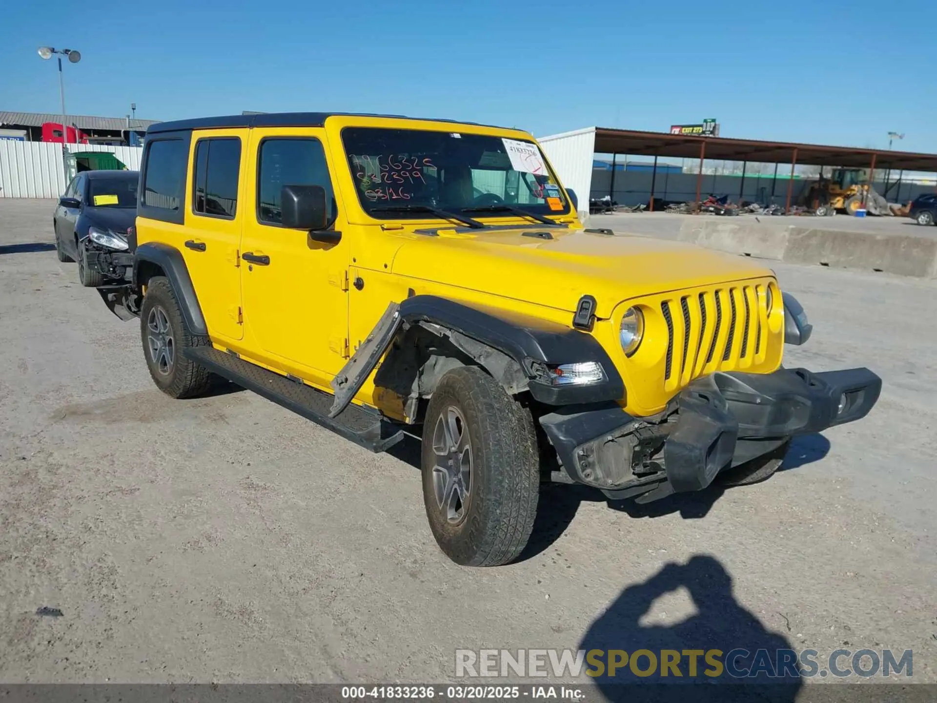 1 Photograph of a damaged car 1C4HJXDG4MW532399 JEEP WRANGLER UNLIMITED 2021