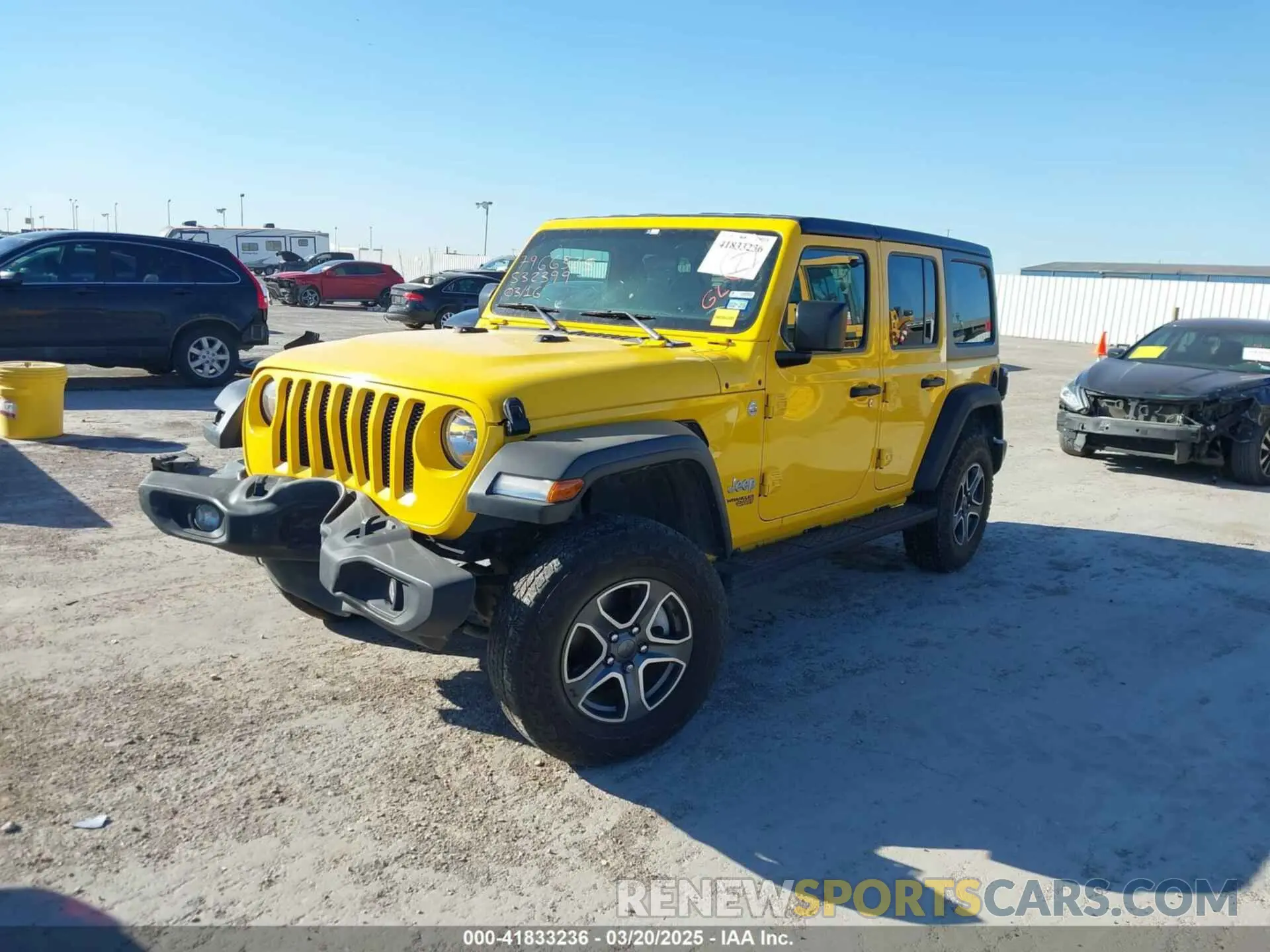 2 Photograph of a damaged car 1C4HJXDG4MW532399 JEEP WRANGLER UNLIMITED 2021