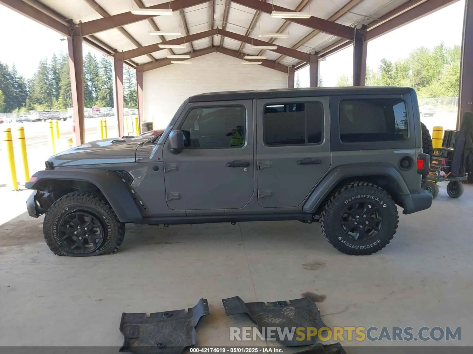 14 Photograph of a damaged car 1C4HJXDG6MW549236 JEEP WRANGLER UNLIMITED 2021