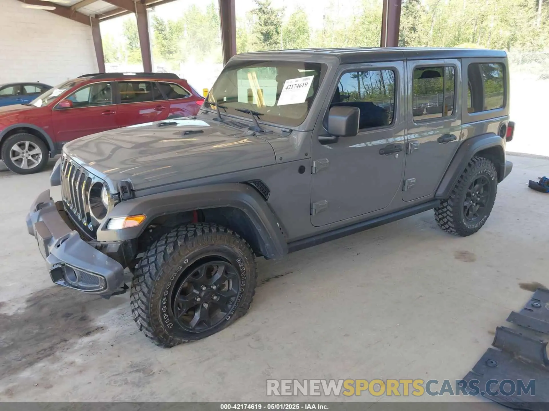 2 Photograph of a damaged car 1C4HJXDG6MW549236 JEEP WRANGLER UNLIMITED 2021